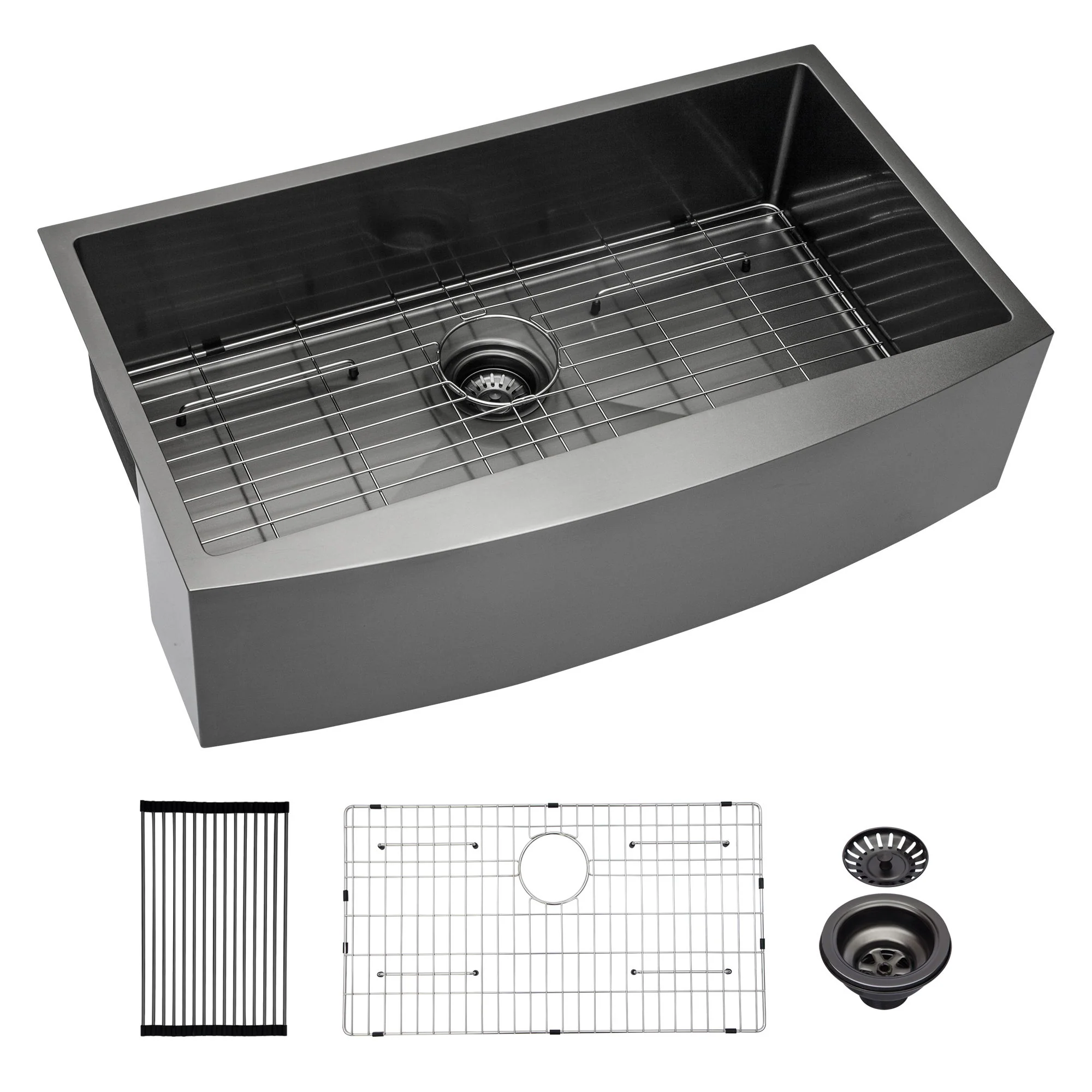 Farmhouse Kitchen Sink, Stainless Steel, Apron Front - Image 3