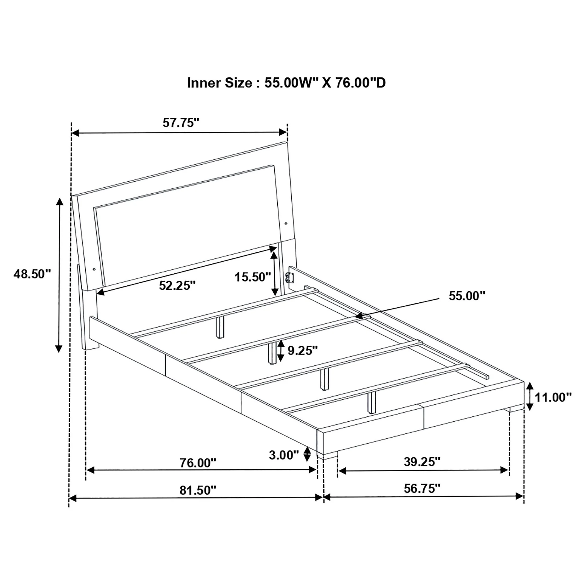 Felicity - LED Panel Bed With Built In Lighting - Image 3