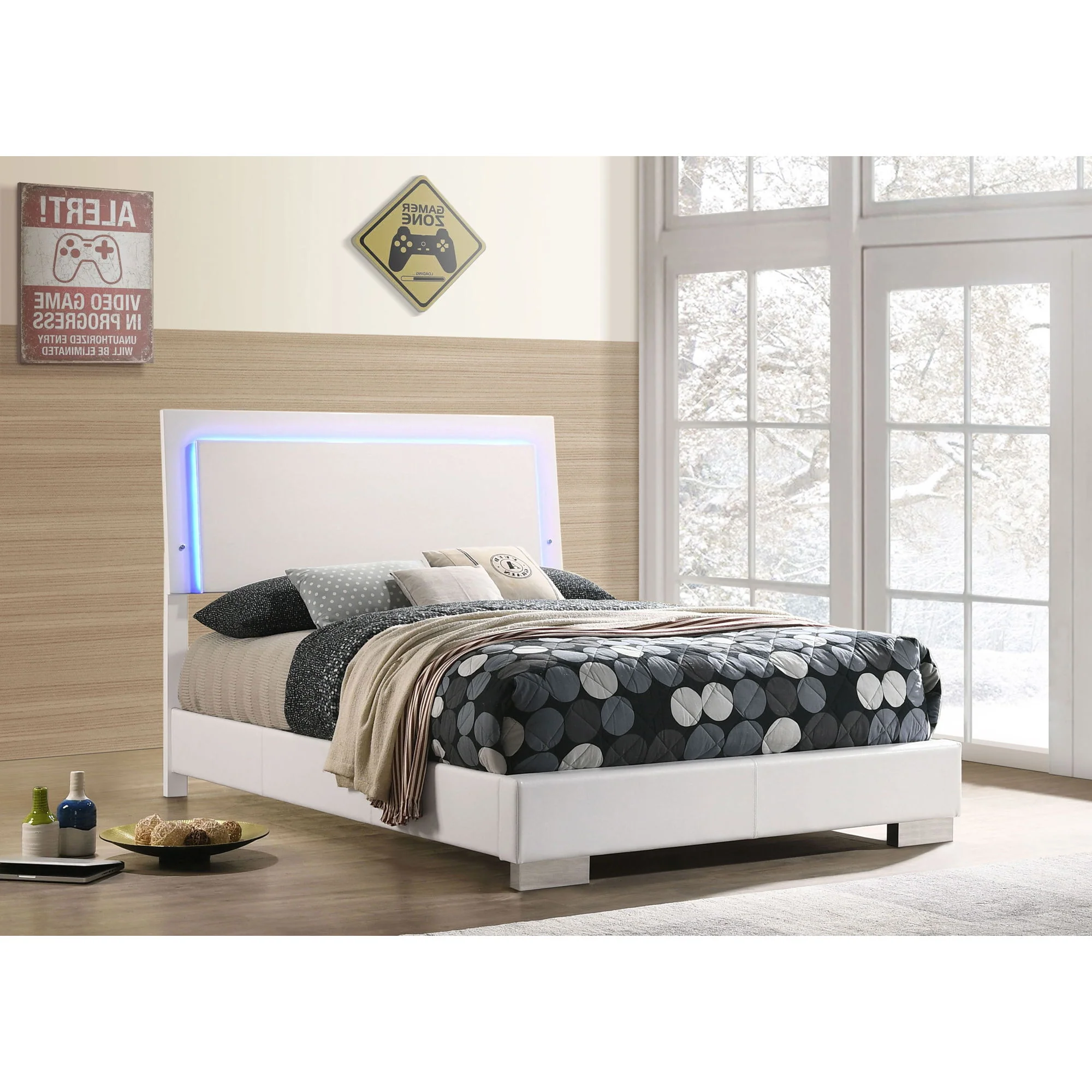 Felicity - LED Panel Bed With Built In Lighting - Image 4