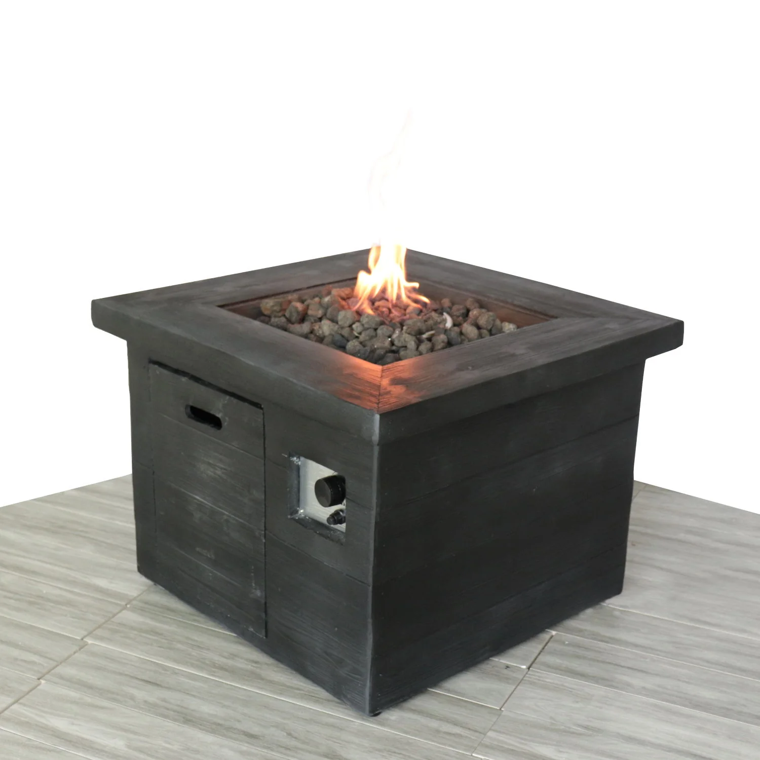 Fiber Reinforced Propane / Natural Gas Fire Pit Table - Charcoal - Image 2