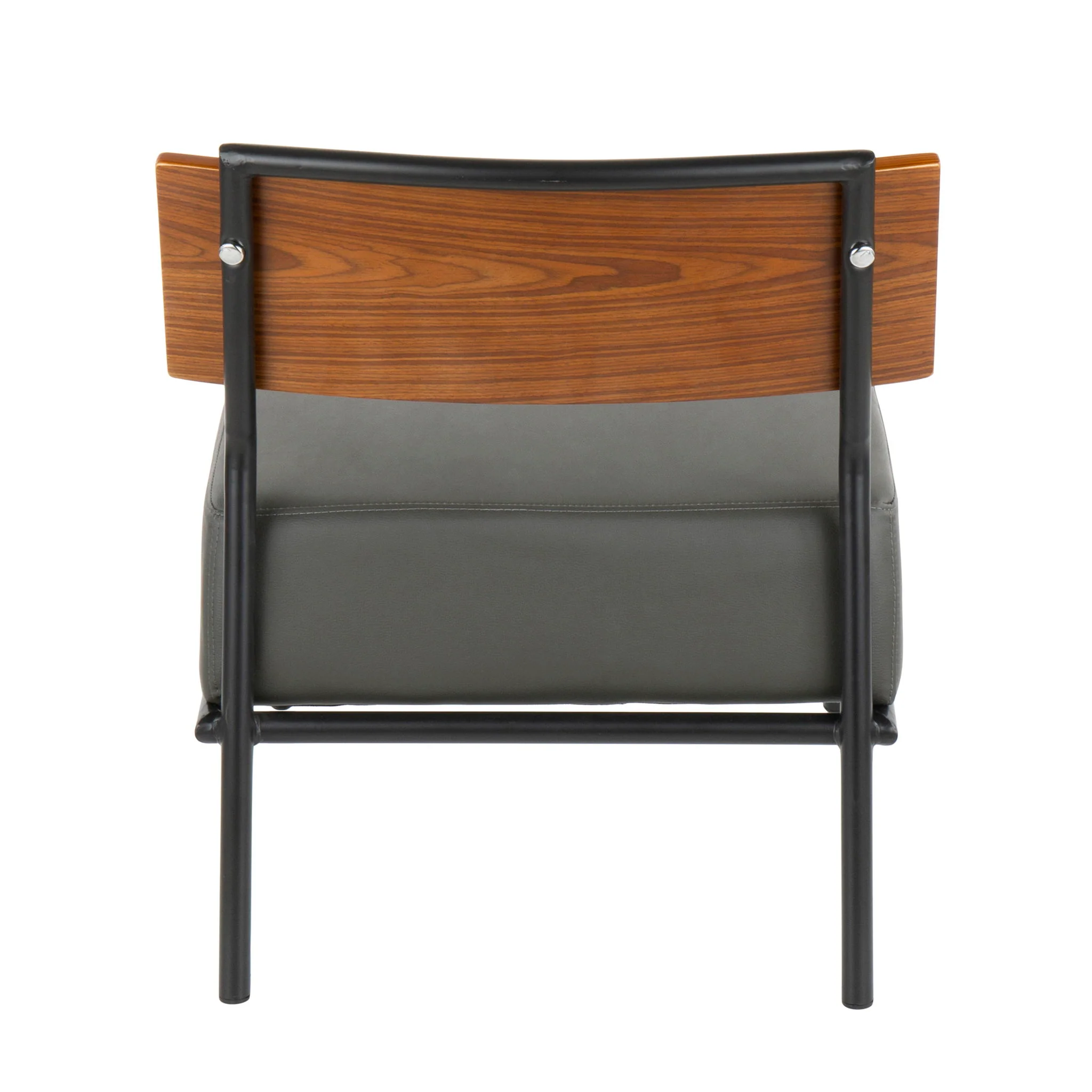 Fiji - Contemporary Chair - Gray / Walnut - Image 2
