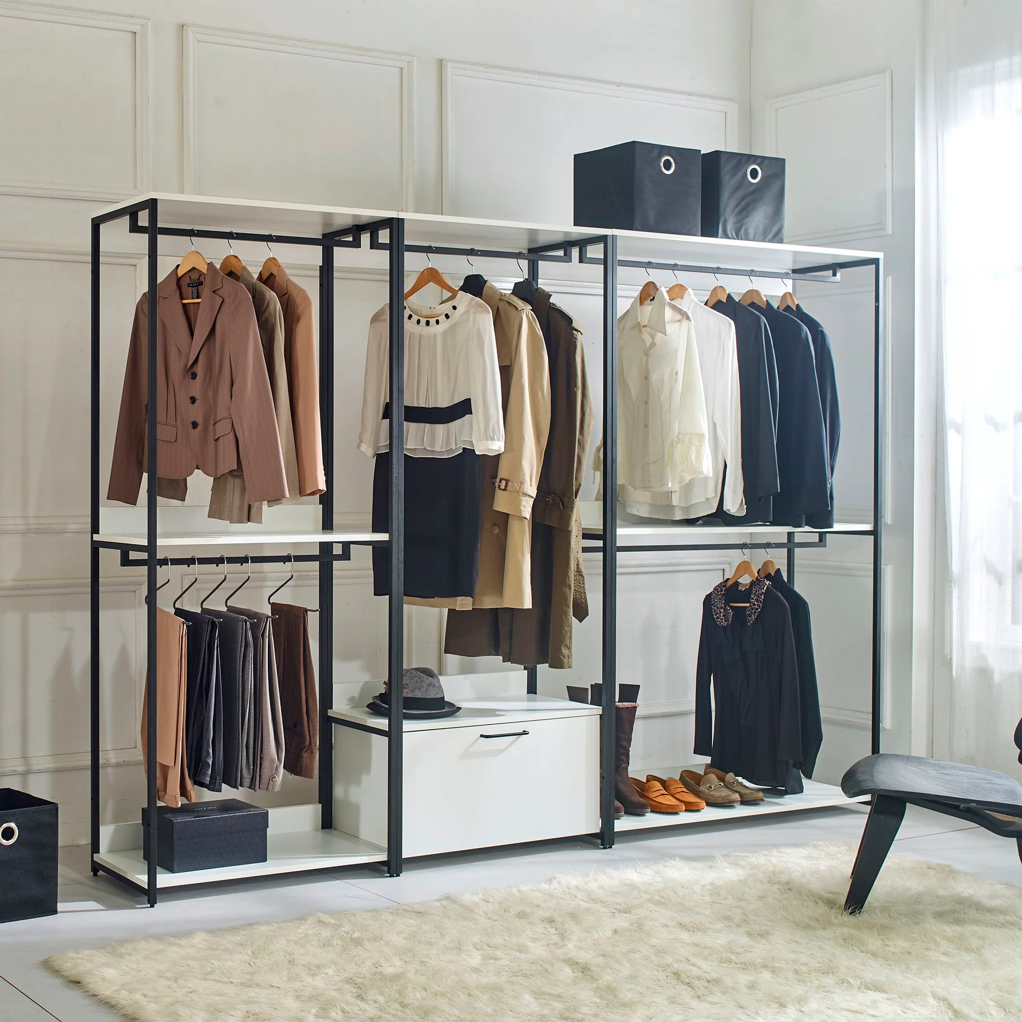 Fiona - Freestanding Walk-In, Closet System - White - Image 3
