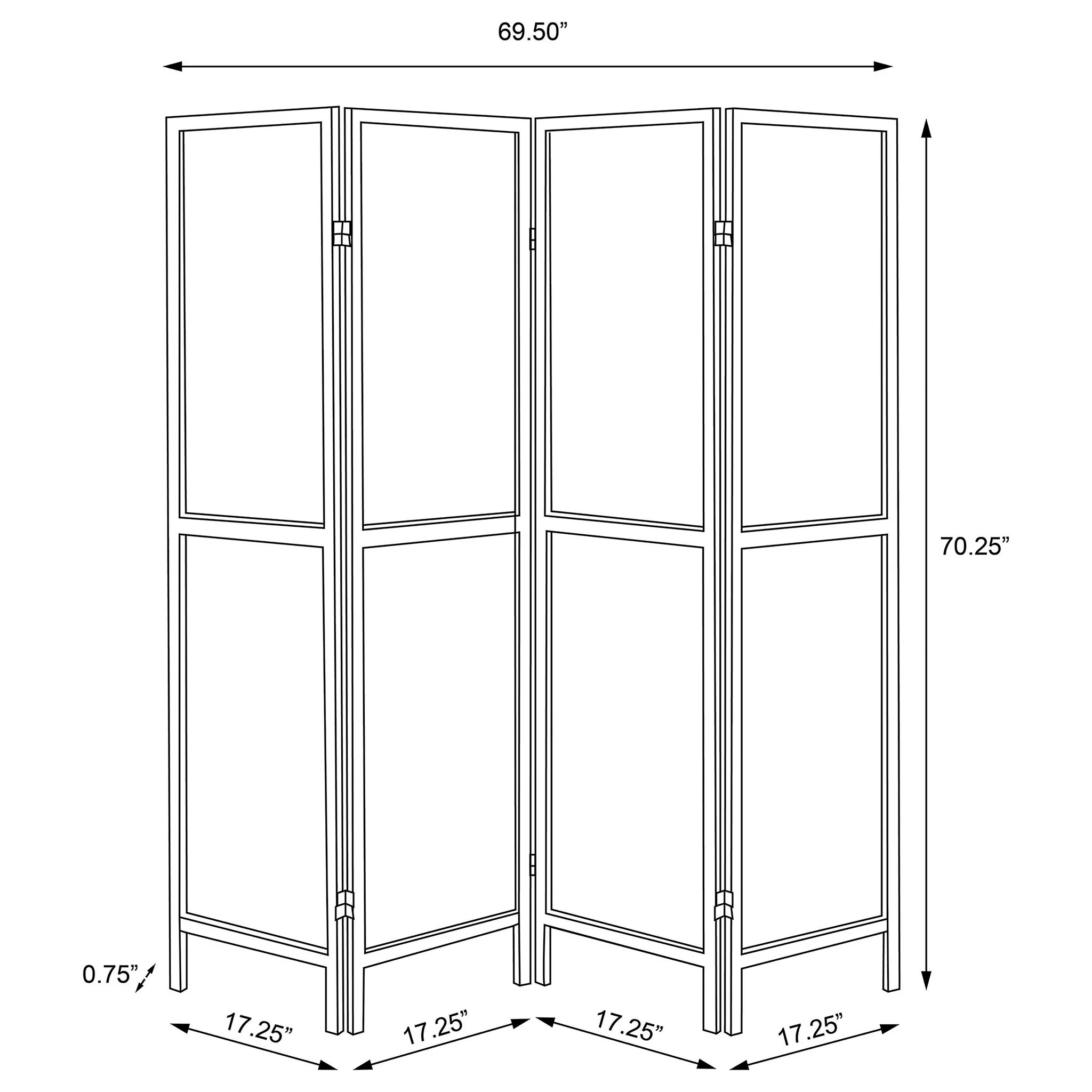 Florentin - 4 Panel Room Divider - Image 5