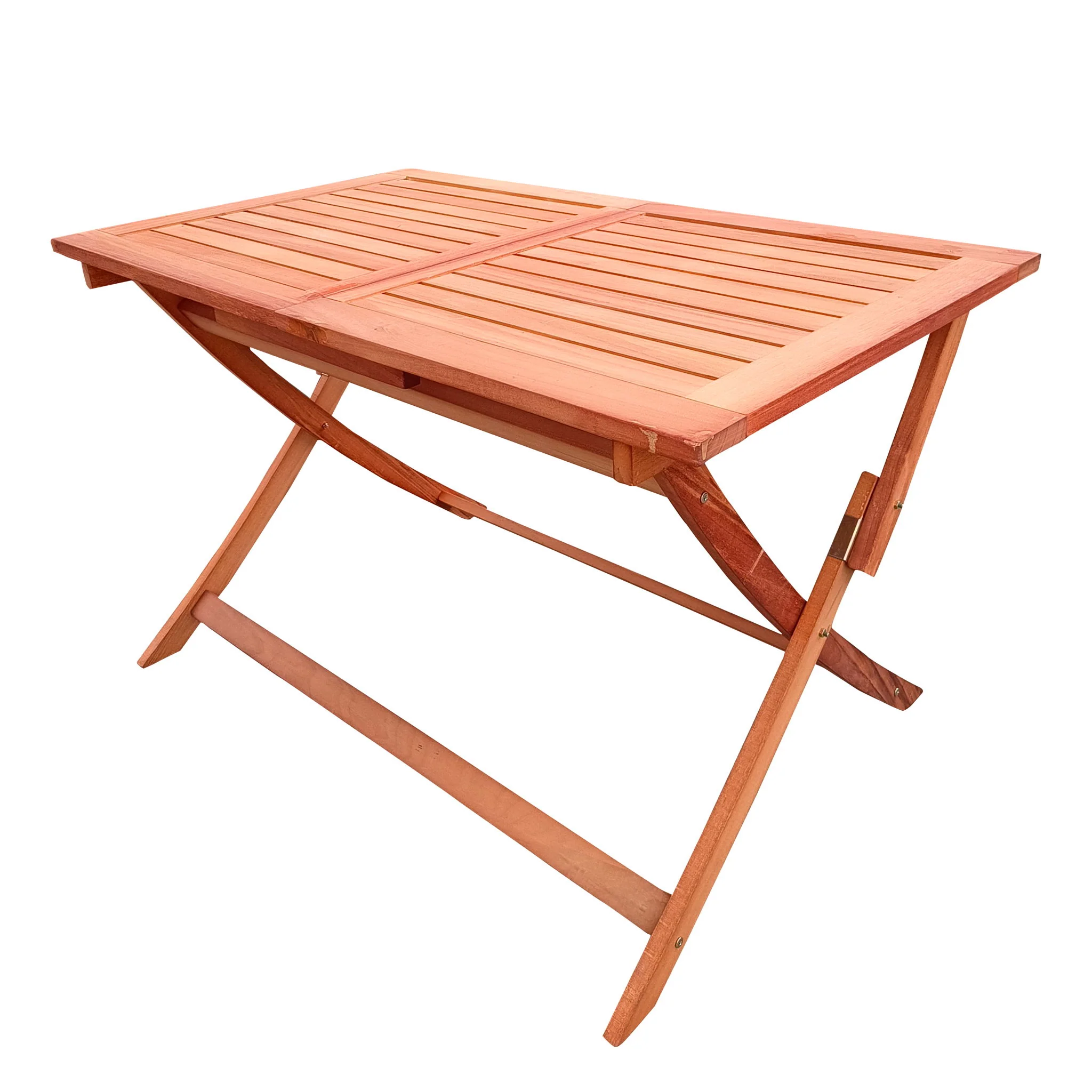 Foldable Patio Dining Set With 1 Dining Table, Indoor And Outdoor Use, Solid Wood - Teak - Image 4