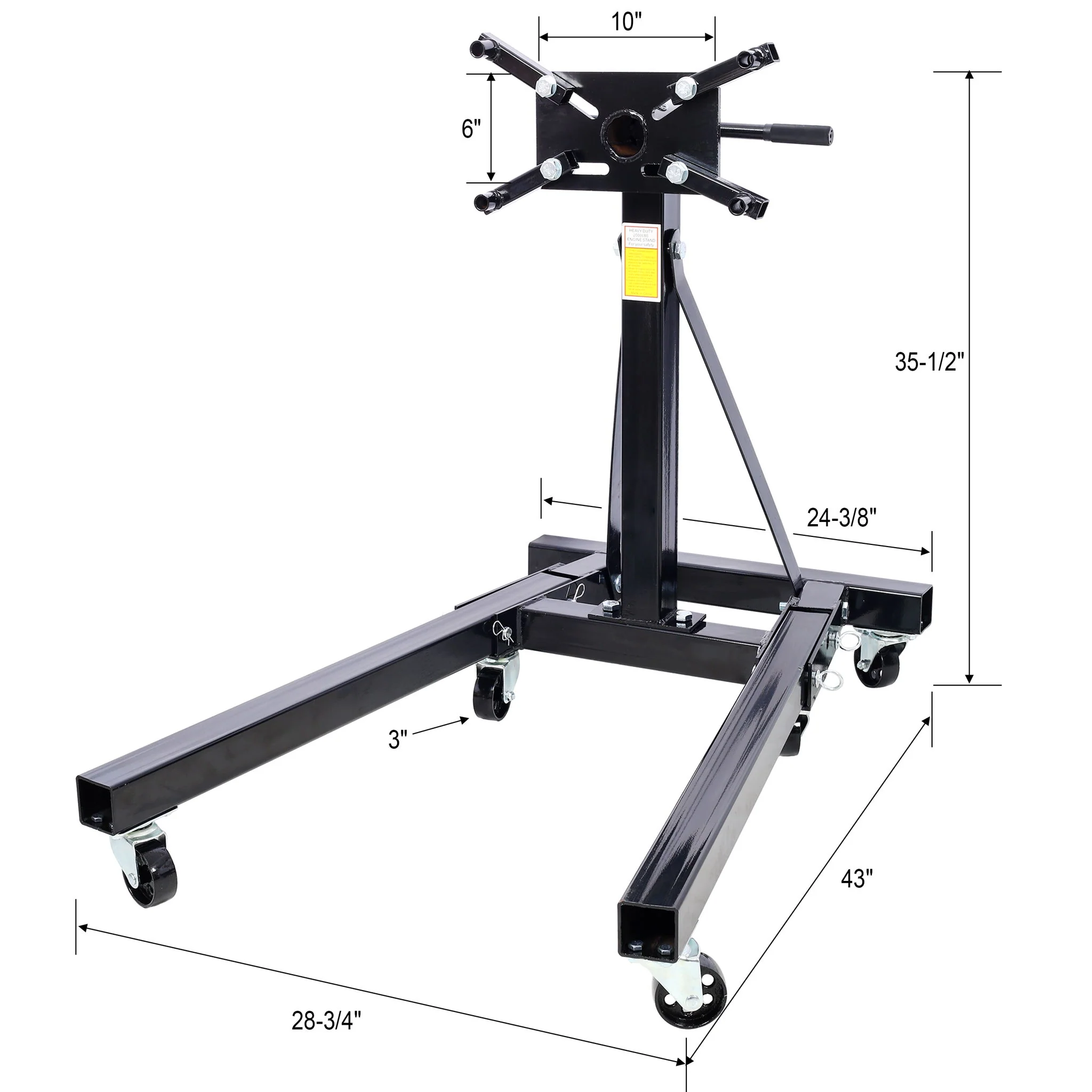 Folding Engine Stand With 360 Degree Adjustable Head - Image 3