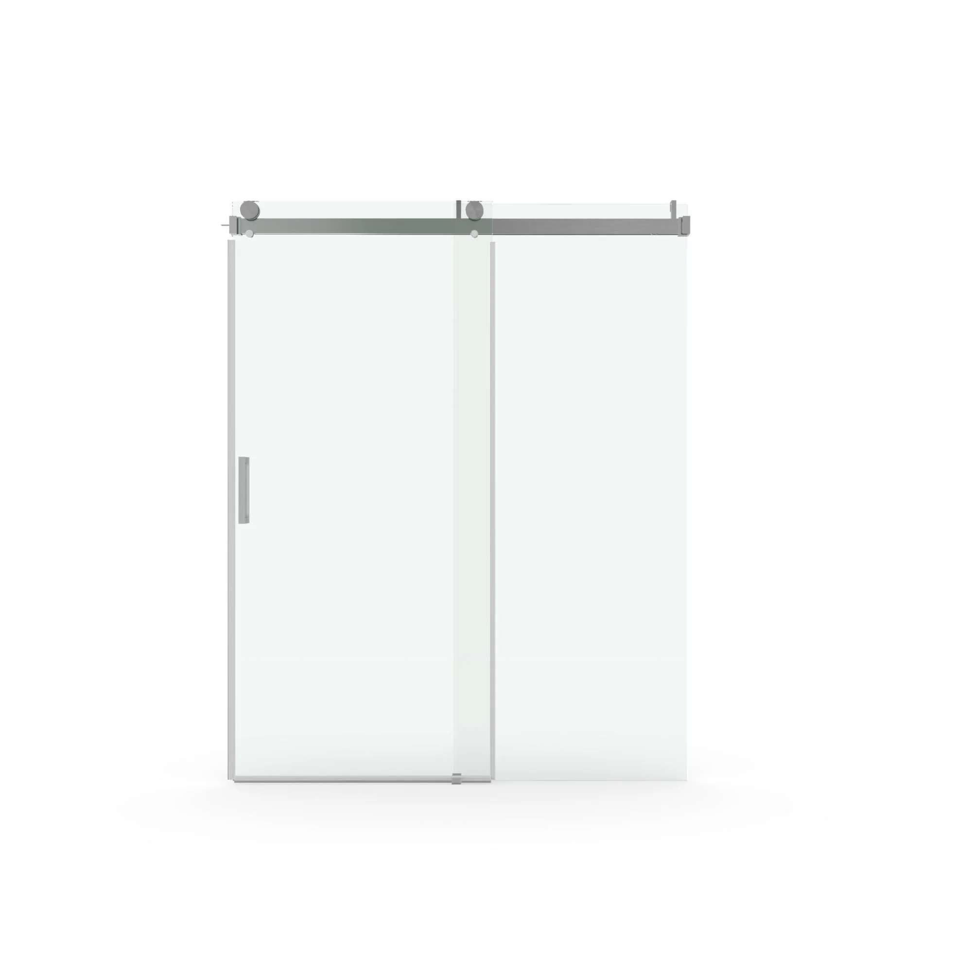 Frameless Soft-Closing Shower Door, 1/4" (6 Mm) Tempered Glass Single Sliding With Explosion Proof Coating - Image 2