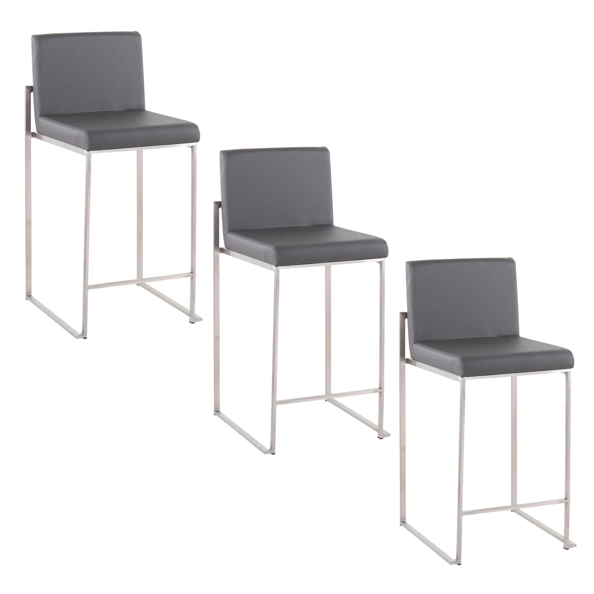 Fuji - Contemporary High Back Counter Stool, Functional Design - Image 15