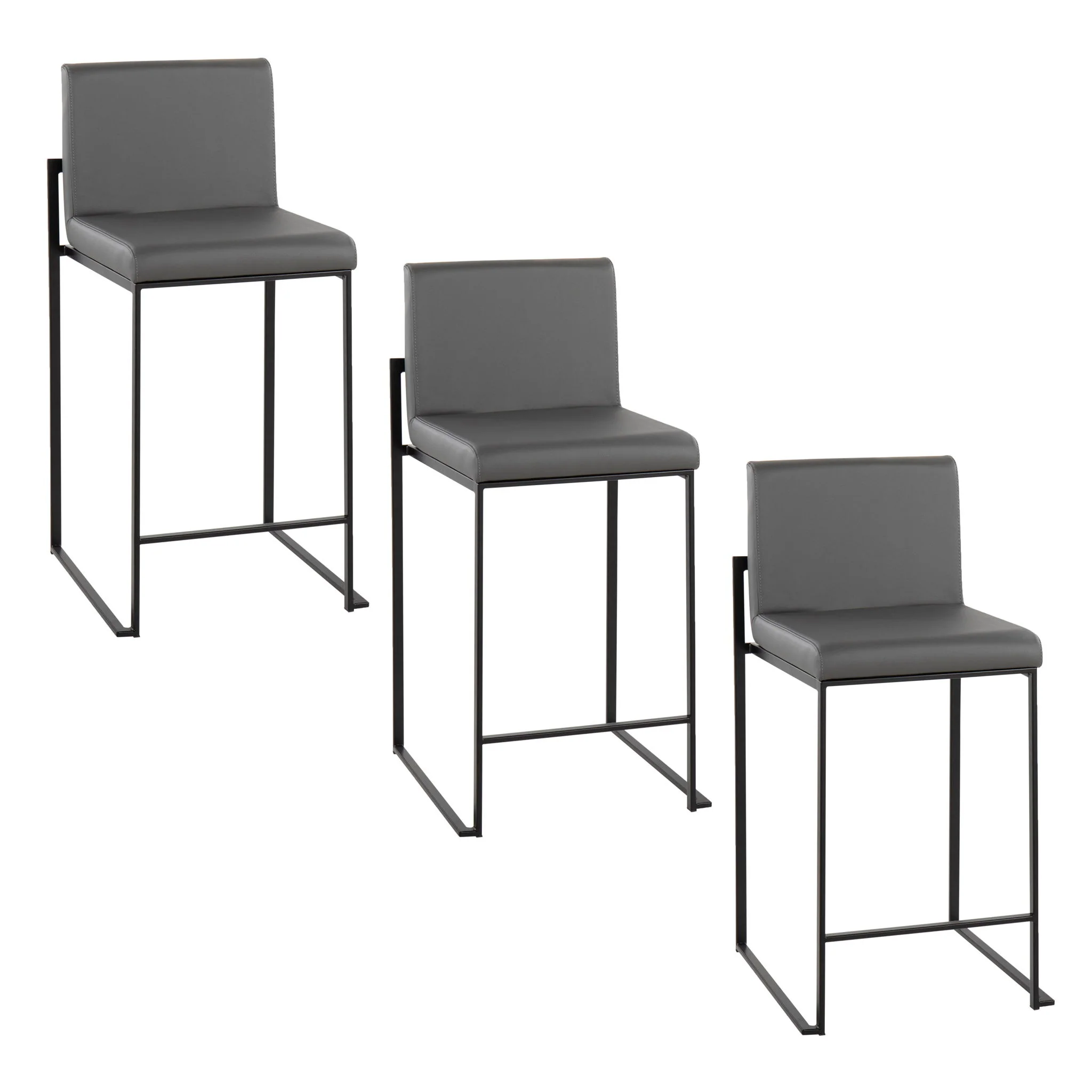 Fuji - Contemporary Modern Elegance, High Back Counter Stool - Image 9