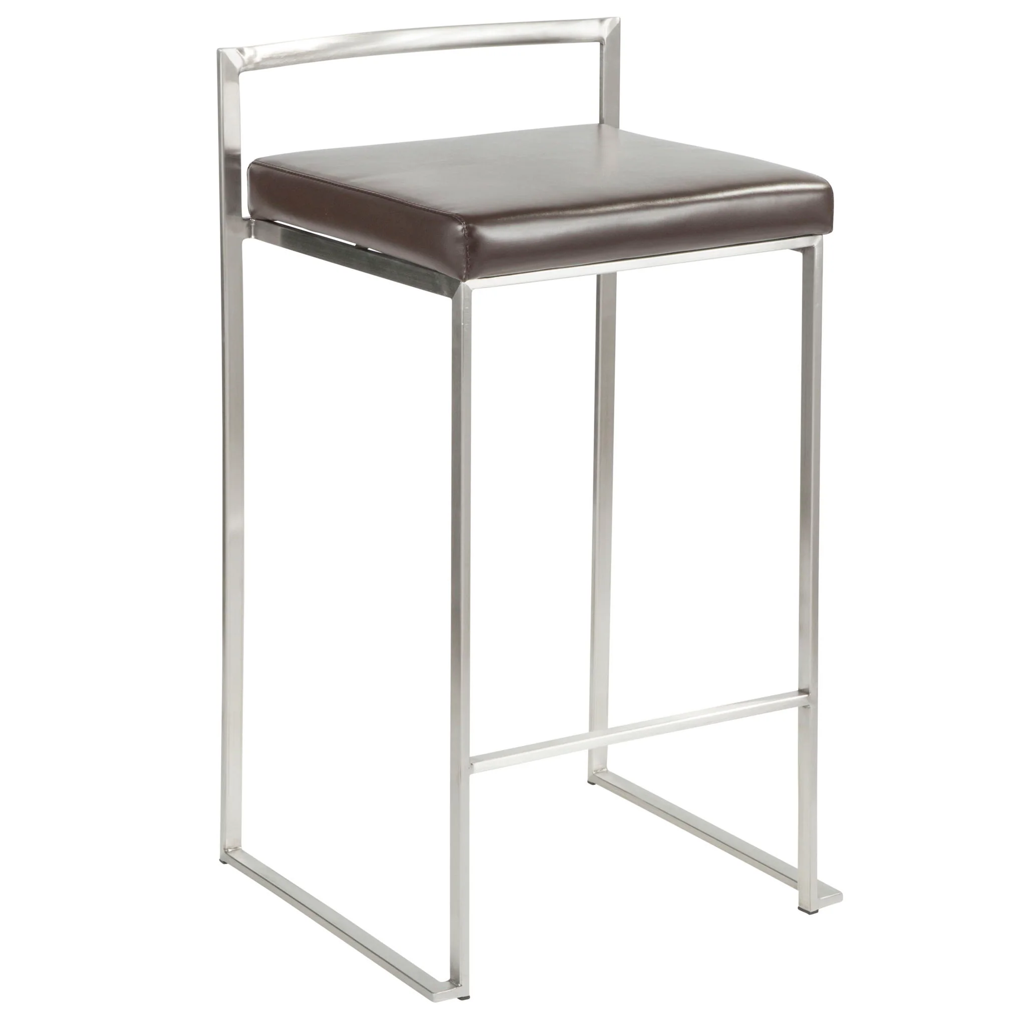 Fuji - Contemporary, Stackable Elegant Counter Stool (Set of 2) - Image 8