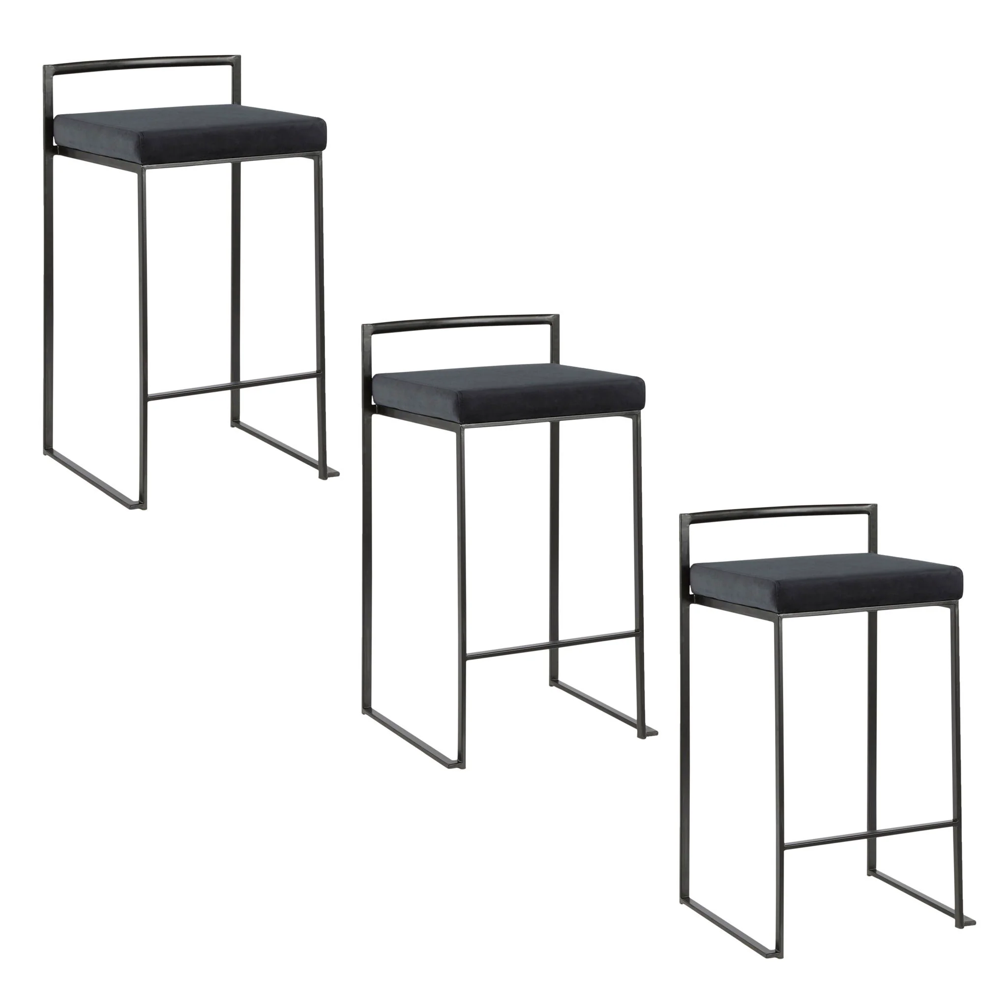Fuji - Contemporary Style Stackable Counter Stool - Image 3