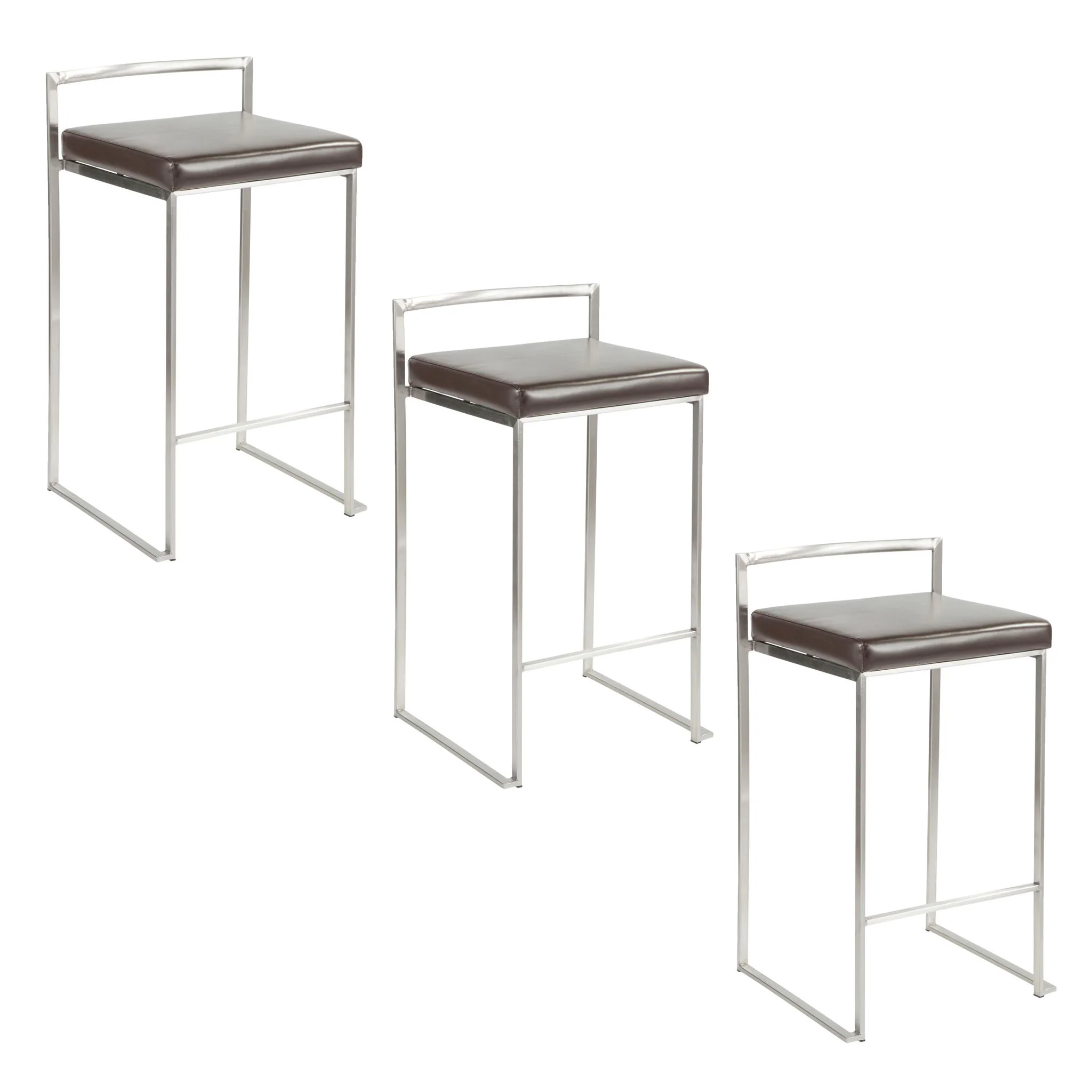 Fuji - Elegant Design Contemporary Stackable Counter Stool - Image 4