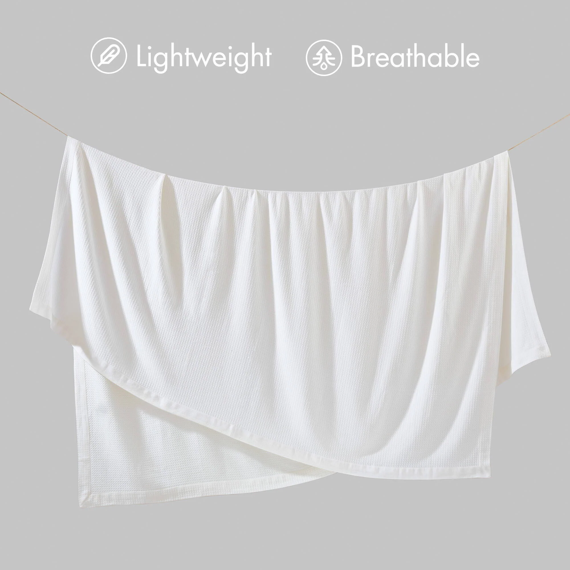 Egyptian Cotton - Full Blanket - White - Image 2