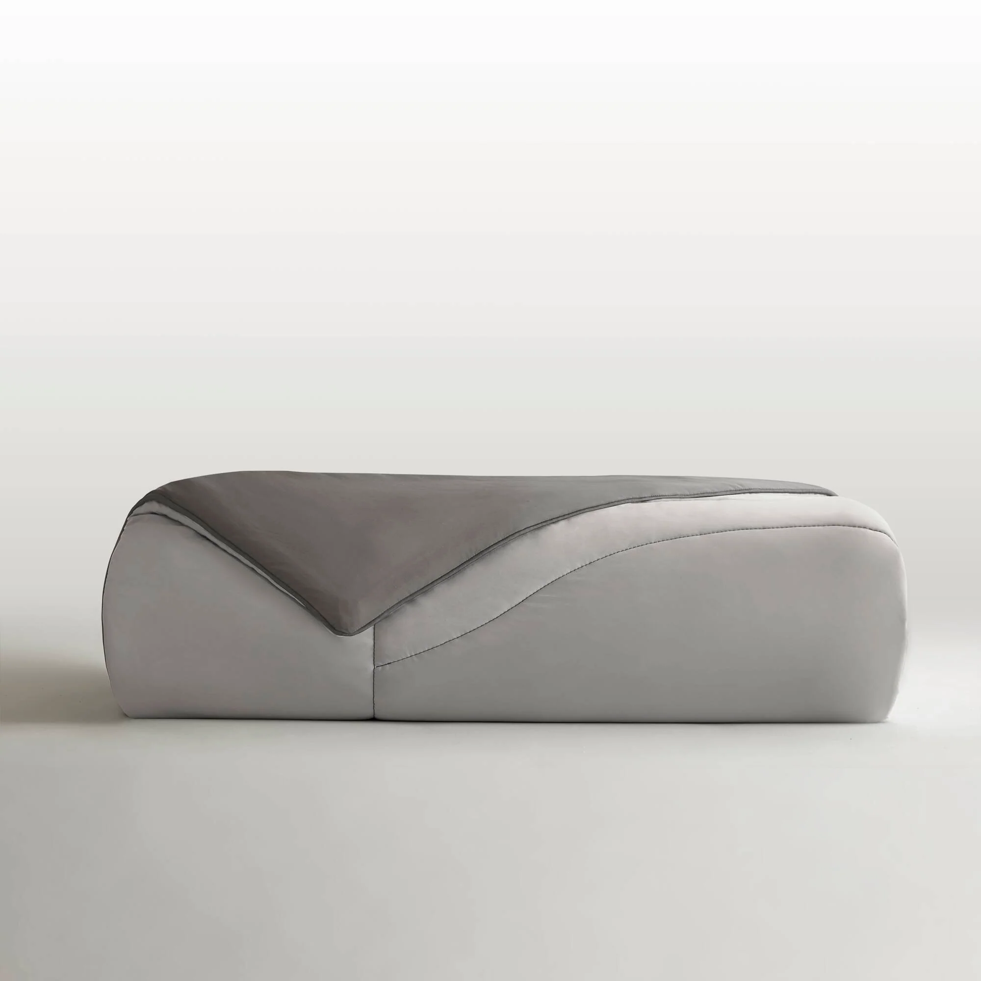 Full/Queen Reversible Tencel Comforter Blanket - Gray - Image 4