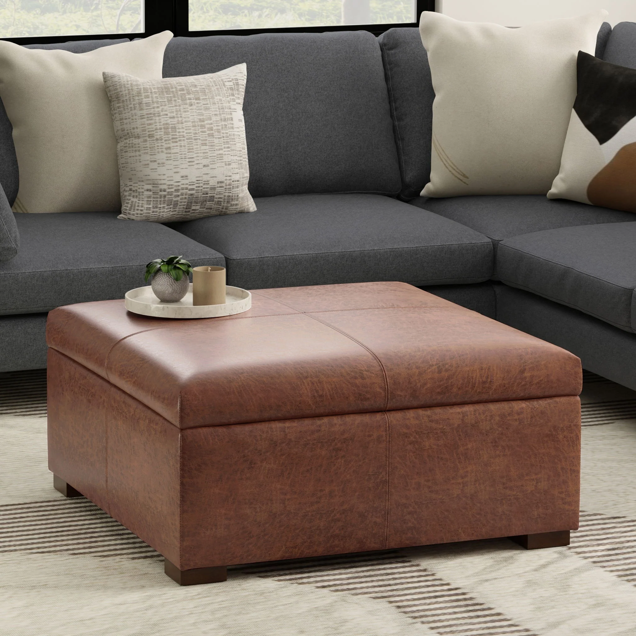 Gabbie - Coffee Table Upholstered Storage Ottoman - Image 11