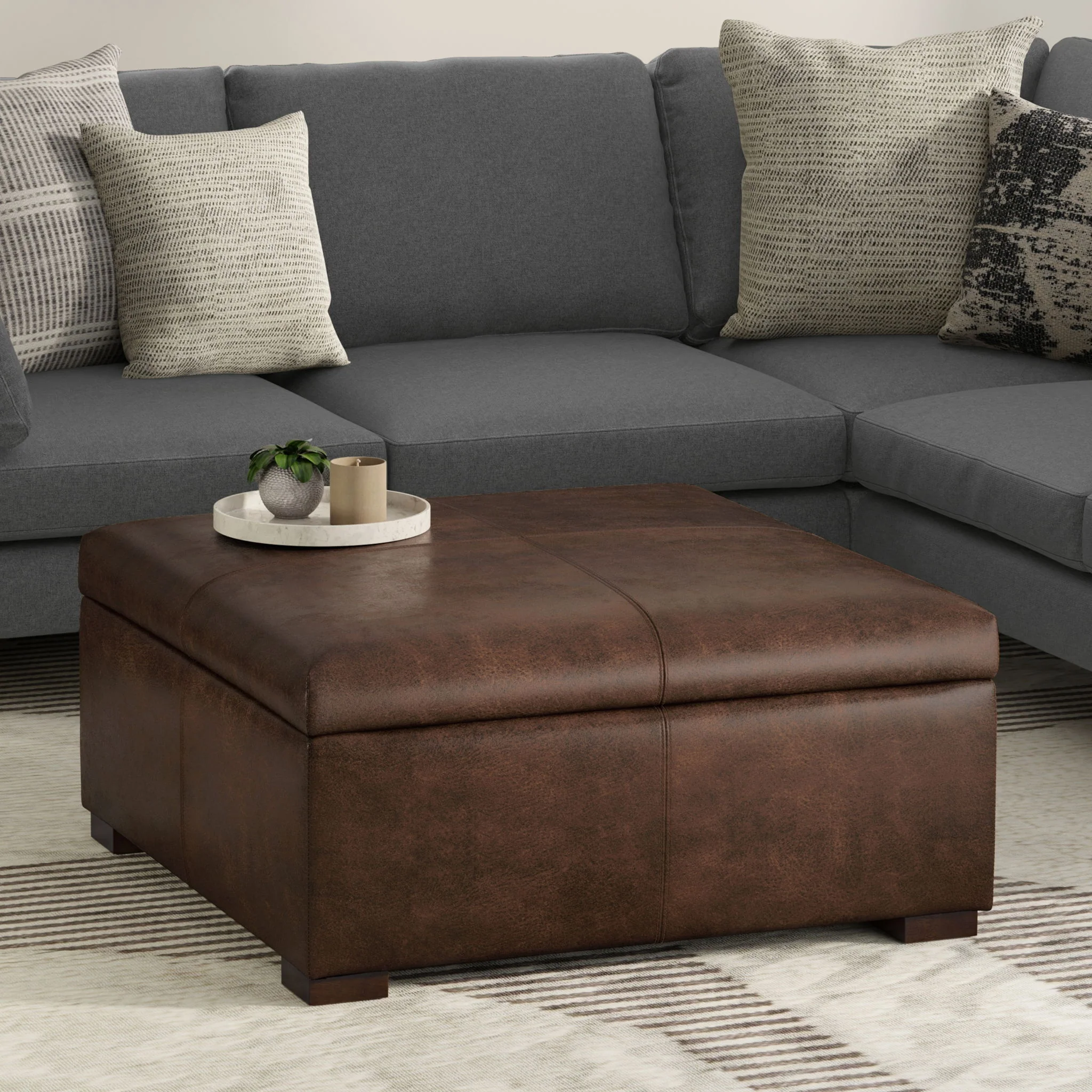Gabbie - Coffee Table Upholstered Storage Ottoman - Image 16