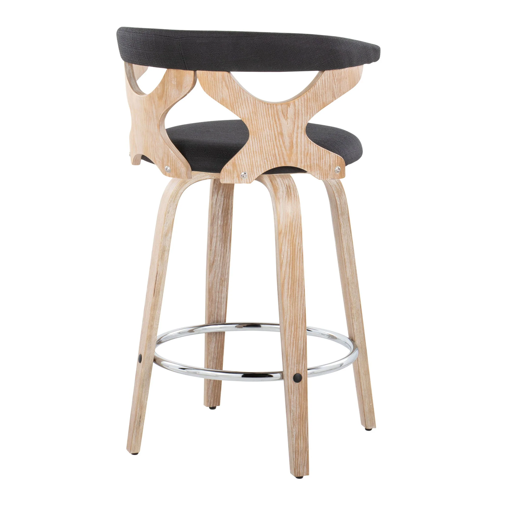 Gardenia - Mid Century Modern Fixed Height Counter Stool With Swivel (Set of 2) - Image 18