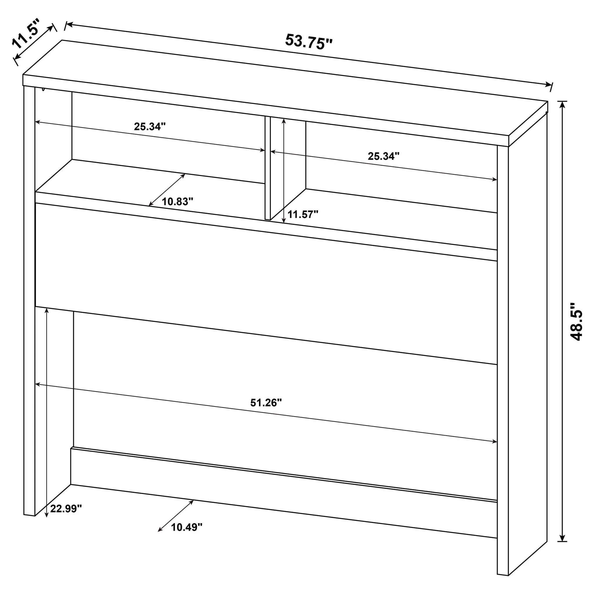 Geary - 3 Piece Bedroom Set With Bookcase Headboard - Image 16