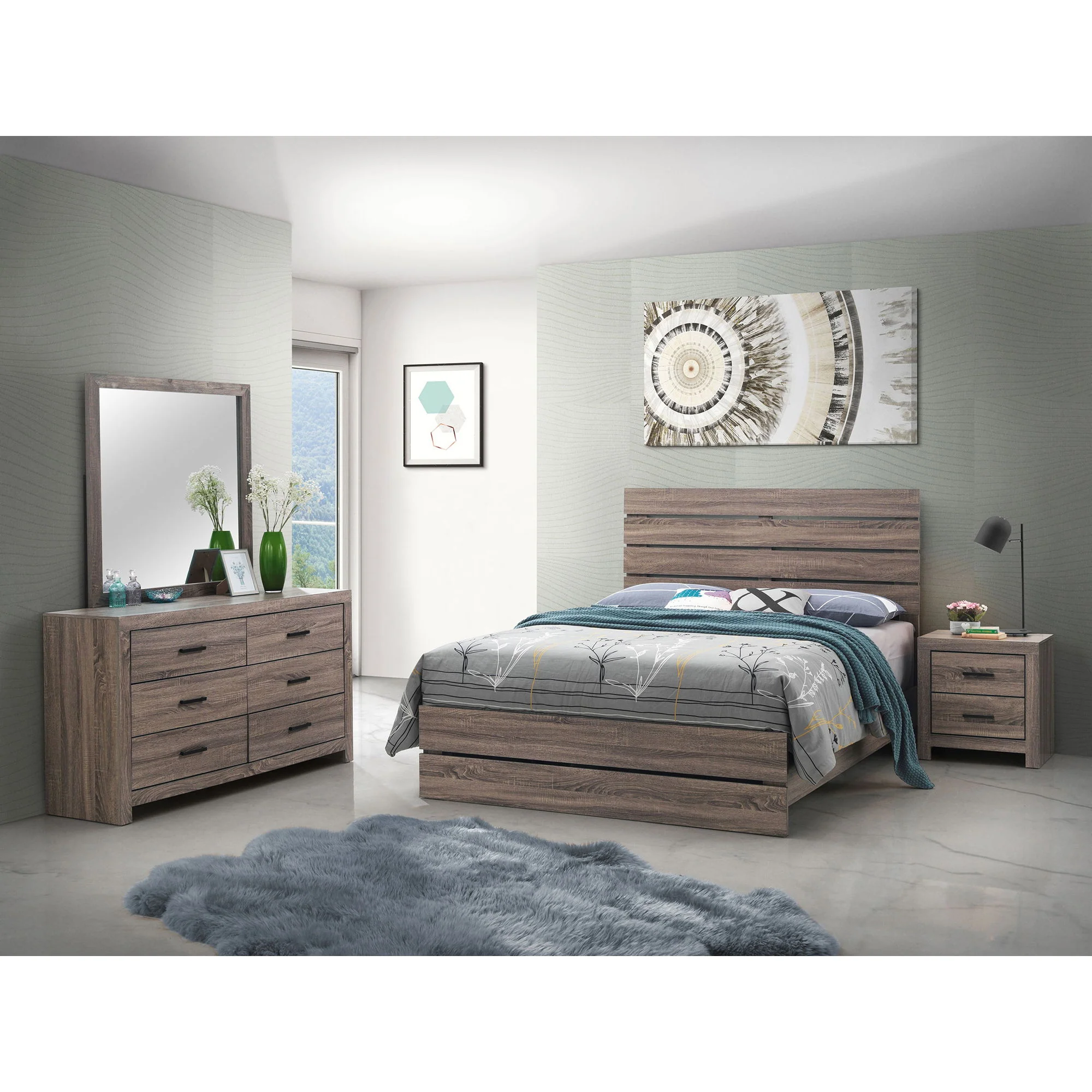 Geary - Slatted Headboard Panel Bedroom Set - Image 20