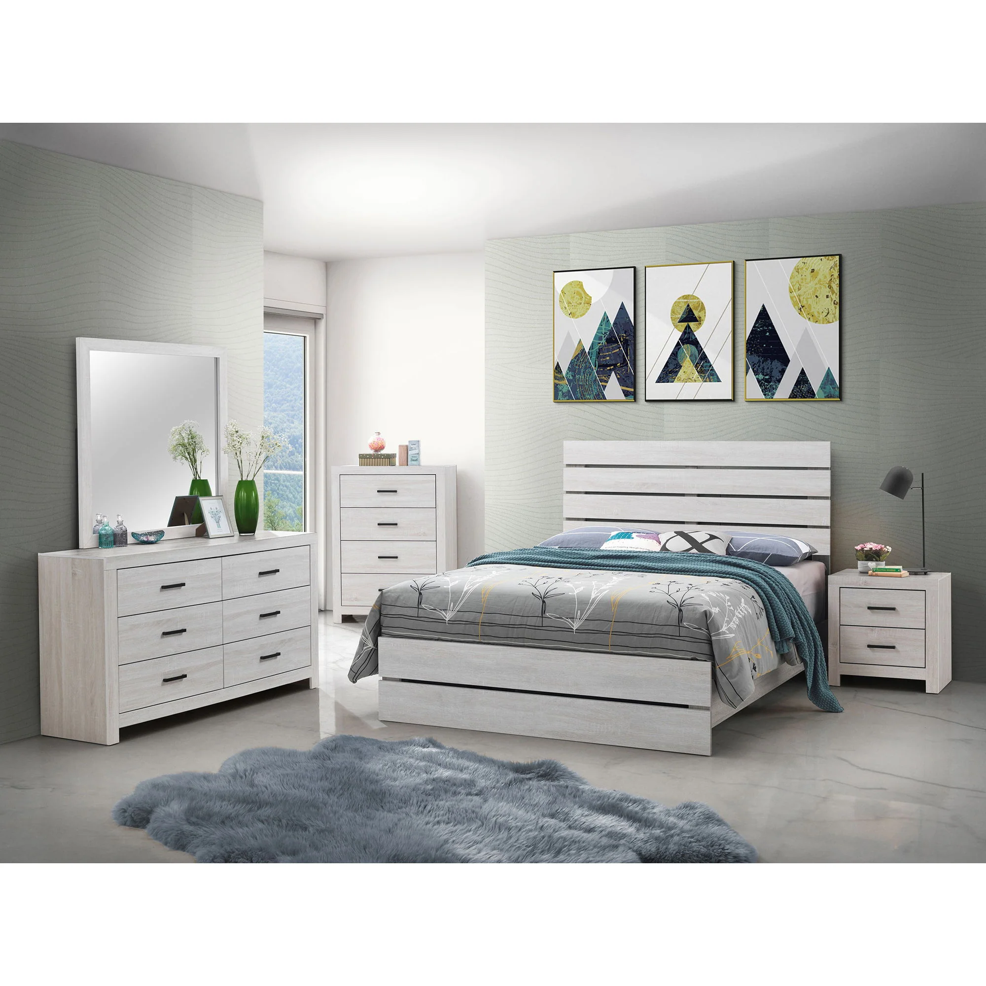 Geary - Slatted Headboard Panel Bedroom Set - Image 8