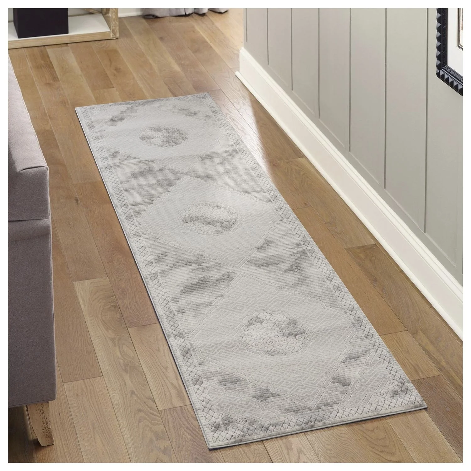 Geometrix - Medallion Rug With Geometric 3D Effect - Image 4