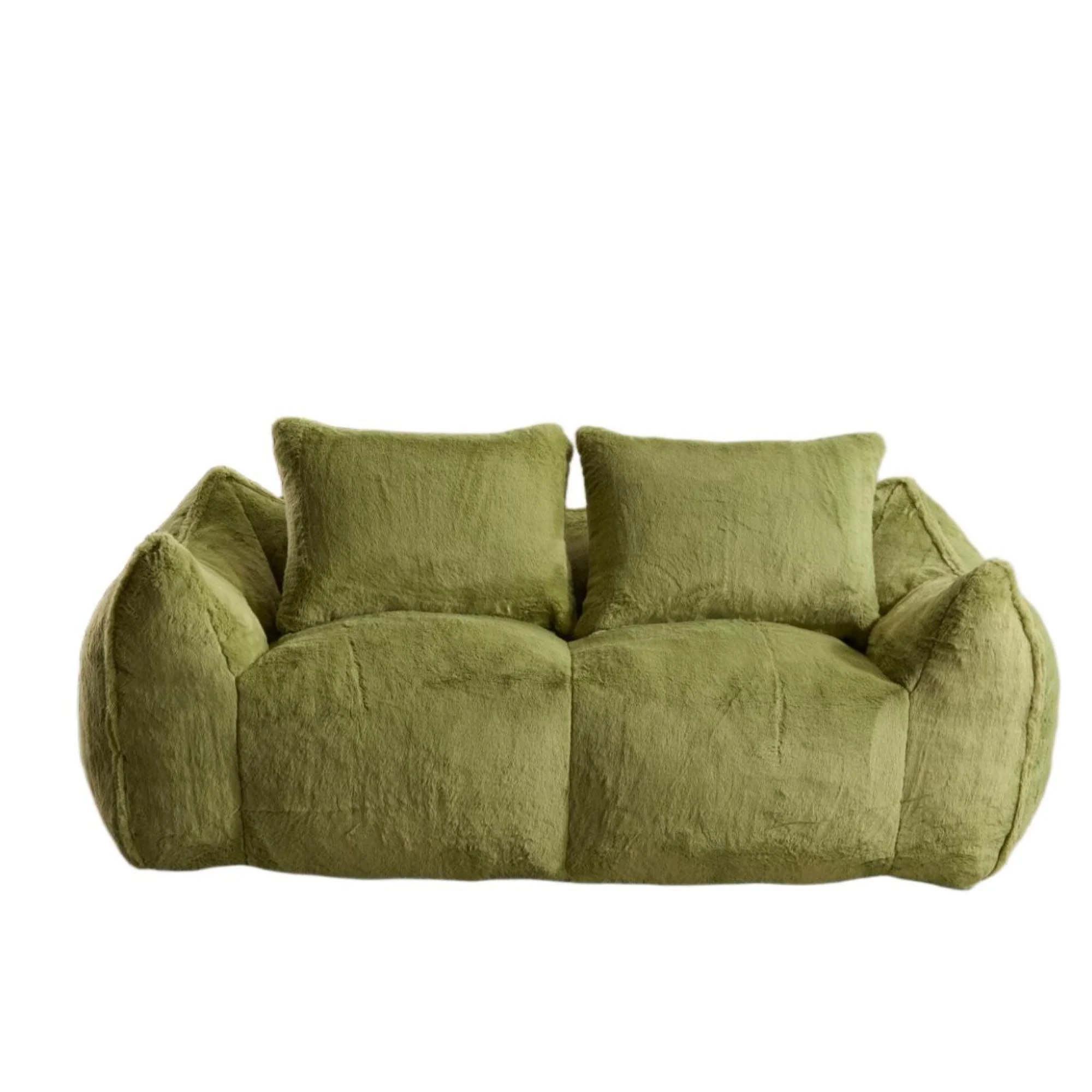 Giant Bean Bag Couch, Ultra Soft Fluffy Loveseat For Living Room - Image 5
