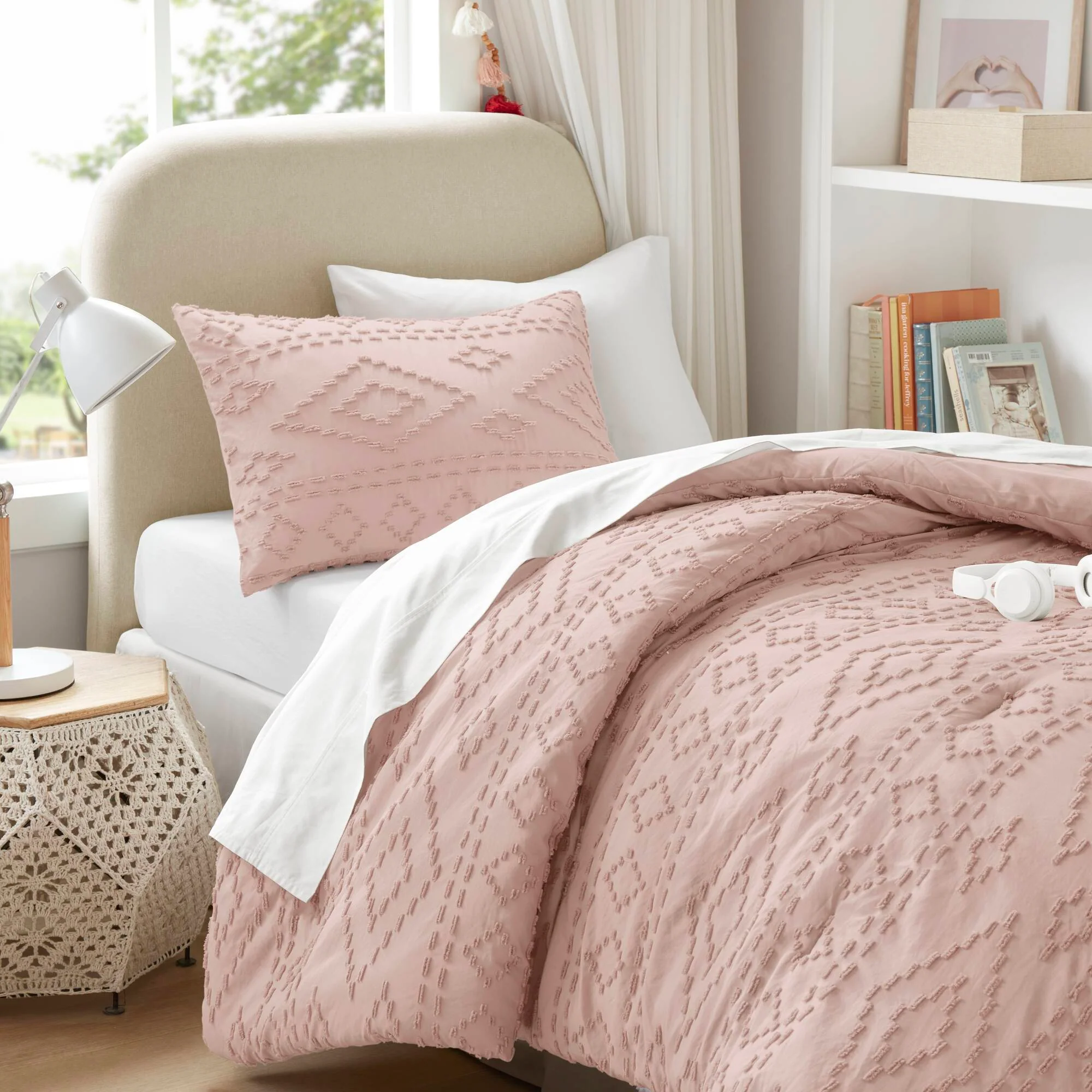 Gigi - Full/Queen Comforter Mini Set - Pink - Image 2