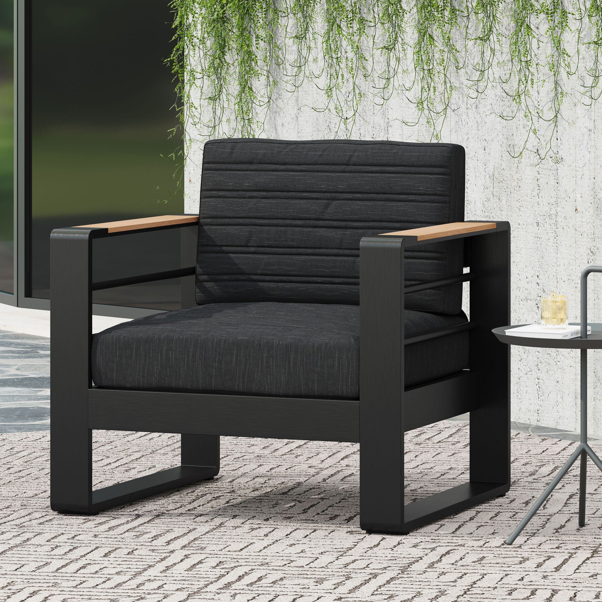 Giovanna - Club Chair Set With Aluminum Frame - Image 10