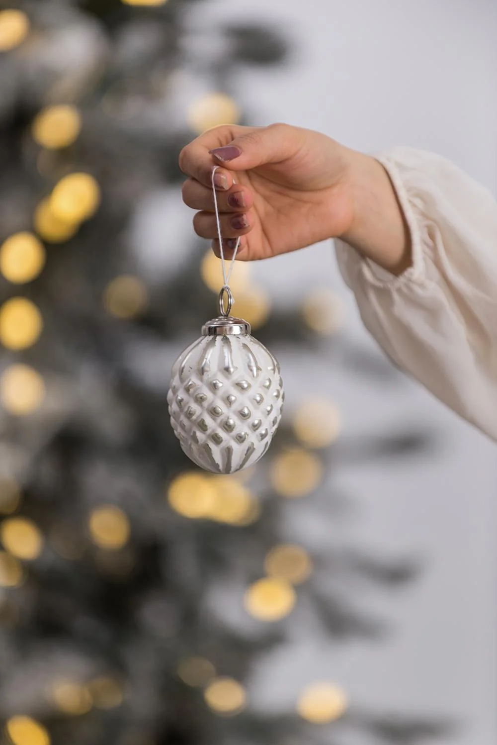 Glass Decorative Hanging Ball Christmas Tree Ornaments (Set of 12) - Image 5