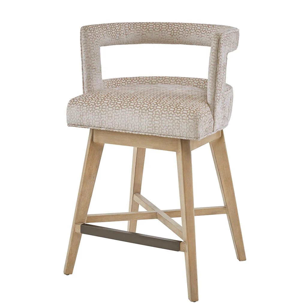 Glenwood - Swivel Counter Stool - Cream - Image 4