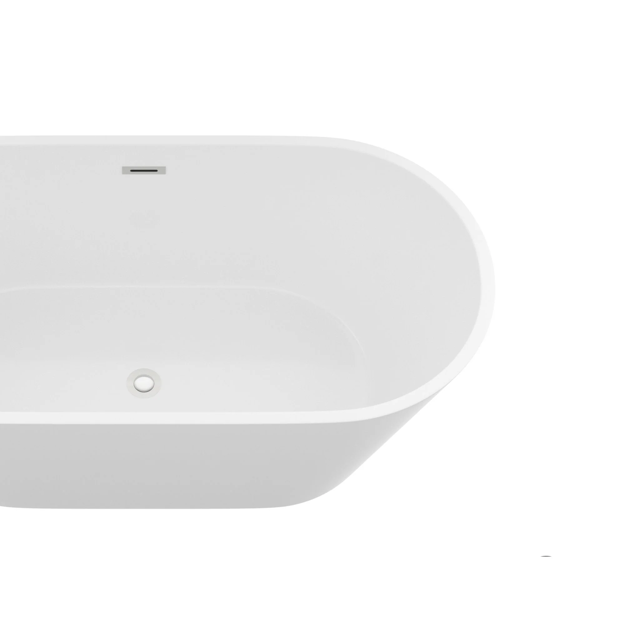 Gloss Freestanding Bathtub With Drain, Stand Alone Soaking Tub - Image 8