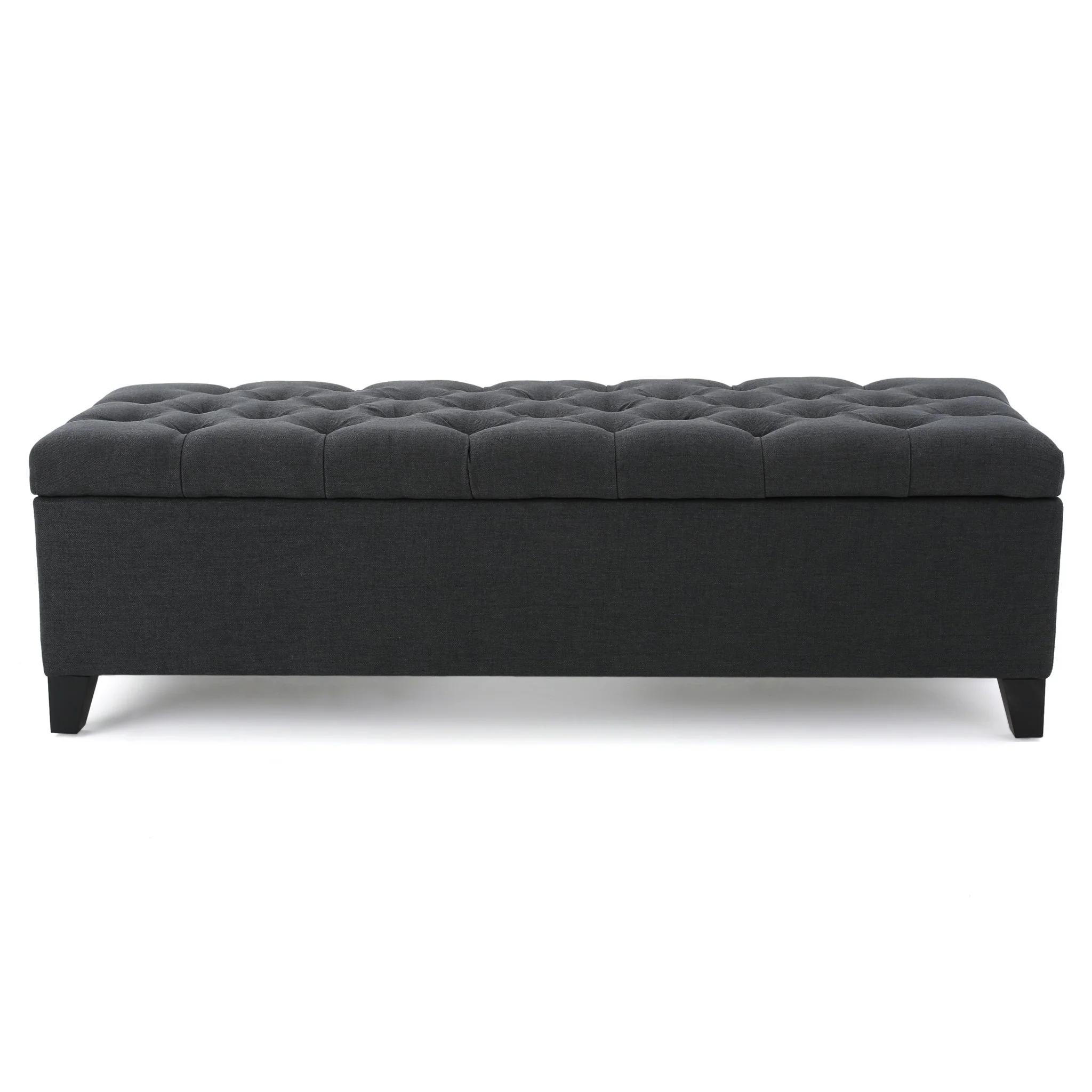 Glouster - Contemporary Storage Ottoman With Button Tufted Design - Image 3