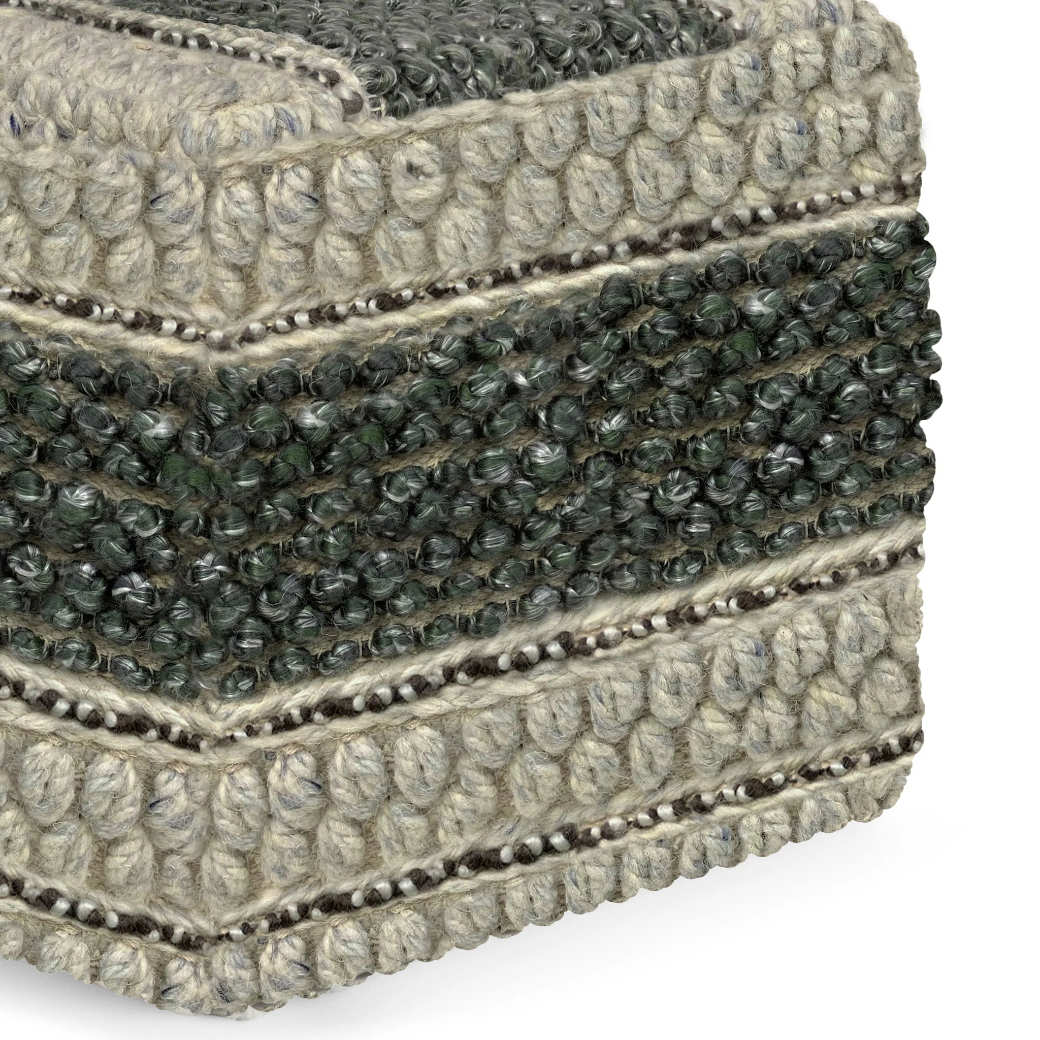Grady - Handcrafted Square Pouf - Image 14
