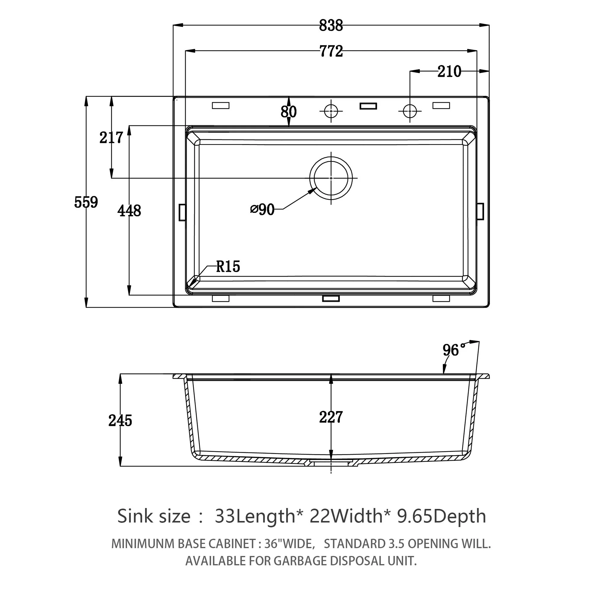 Granite Composite Quartz Kitchen Sink With Workstation Features And Drop In Design - Image 6