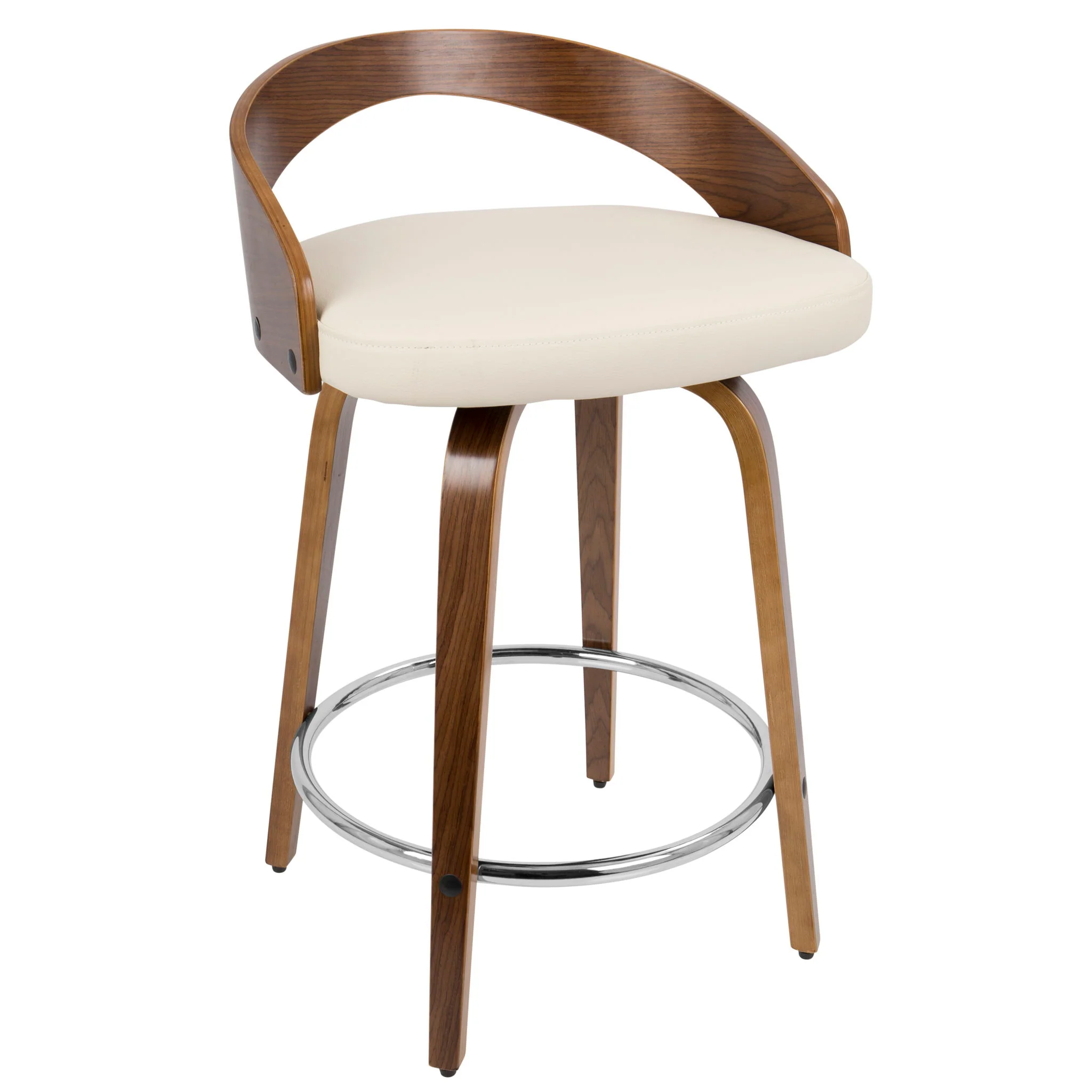 Grotto - Mid-Century Modern, Counter Stool With Swivel (Set of 2) - Image 7