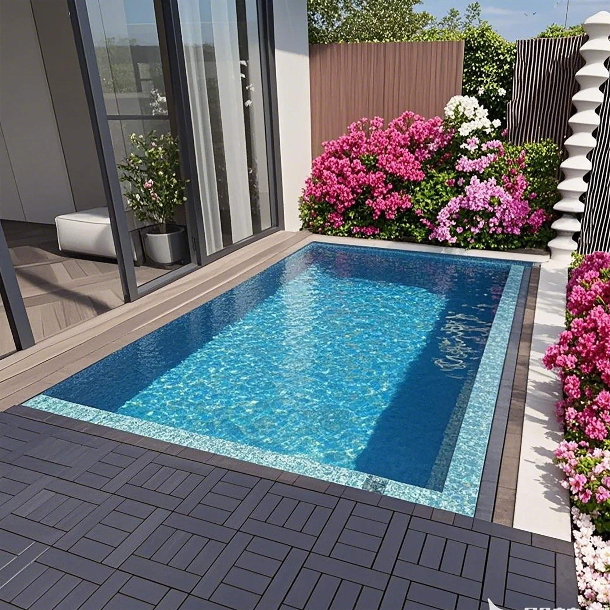 H Style Diy Module Interlocking Patio Deck Tiles - Image 8
