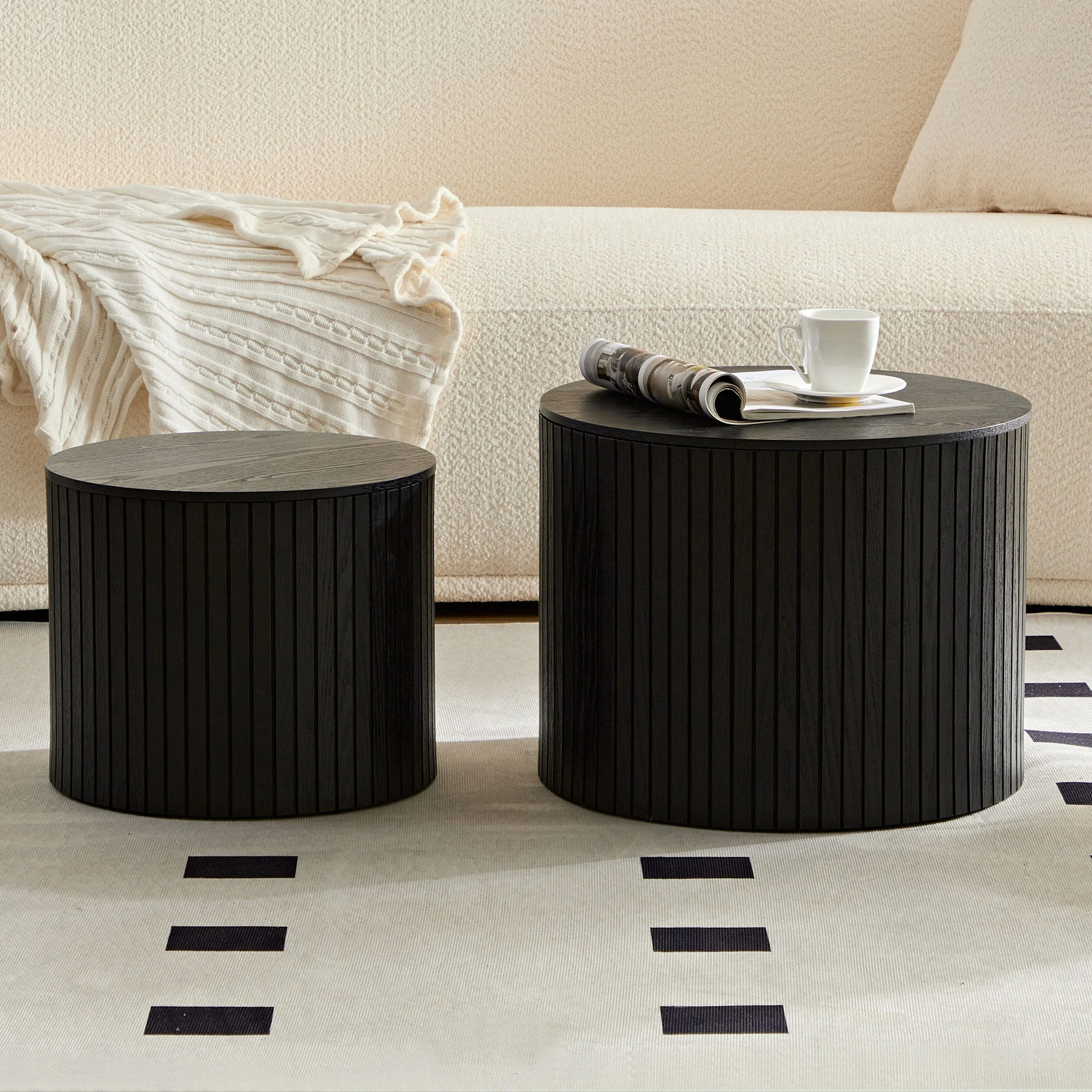 Handcrafted Nested Table Set, 2 Pieces - Image 4