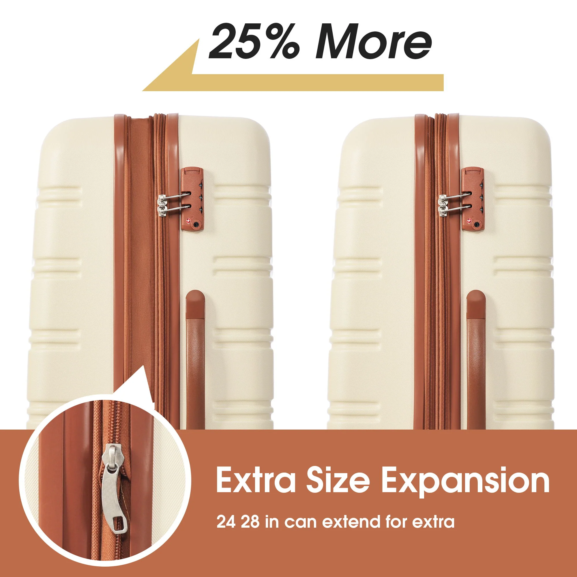 Hardshell Luggage Sets 2 Pieces + Bag Spinner Suitcase With Tsa Lock Lightweight 20" / 24" - Image 5