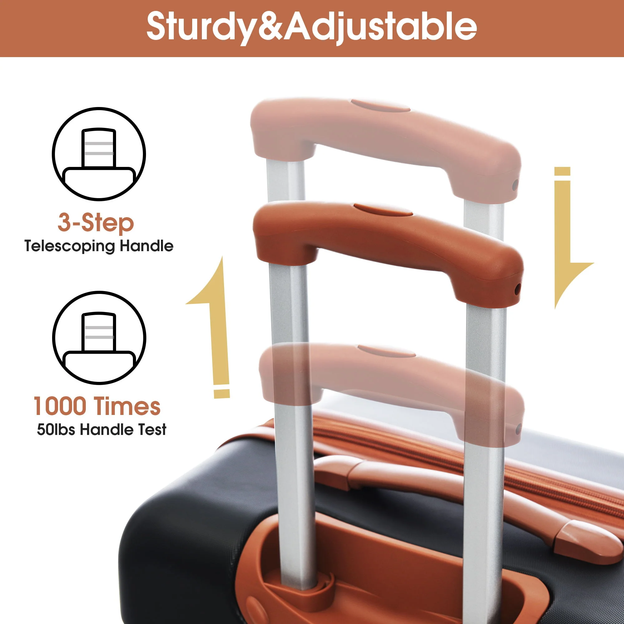 Hardshell Luggage Sets 2 Pieces + Bag Spinner Suitcase With Tsa Lock Lightweight 20" / 24" - Image 8