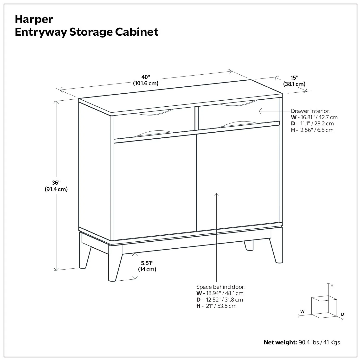 Harper - Entryway Storage Cabinet - Walnut Brown - Image 3