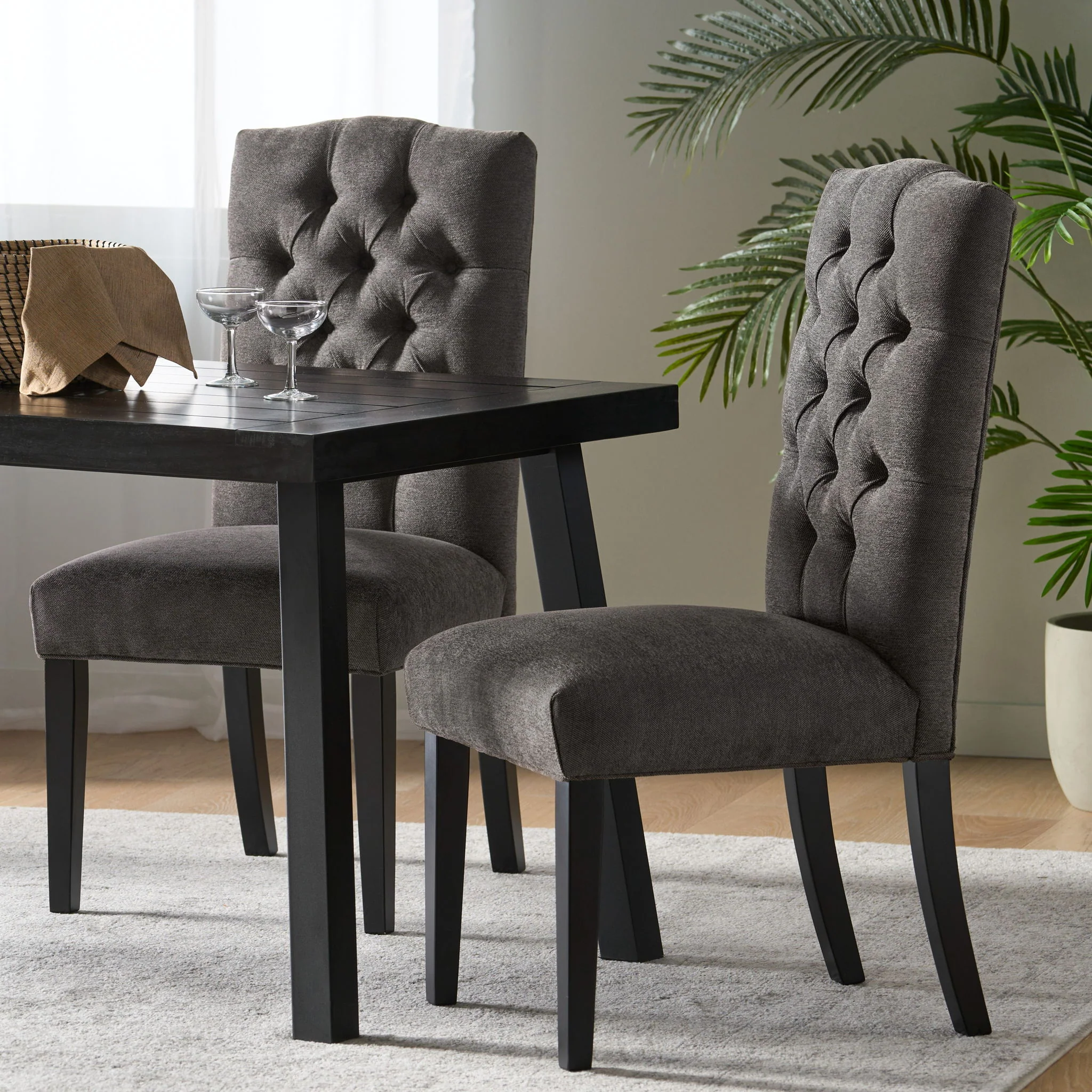 Harriet - Tufted Dining Chair With Button Tufting And Diamond Stitching - Image 8