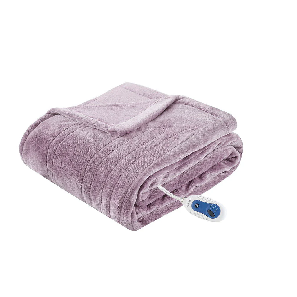 Heated Plush - Throw - Lavender - Image 4