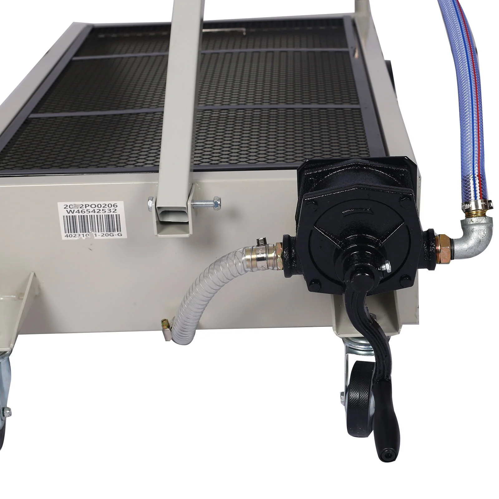 Heavy Duty 20 Gallon Low Profile Oil Drain With Pump Polypropylene - Gray - Image 3