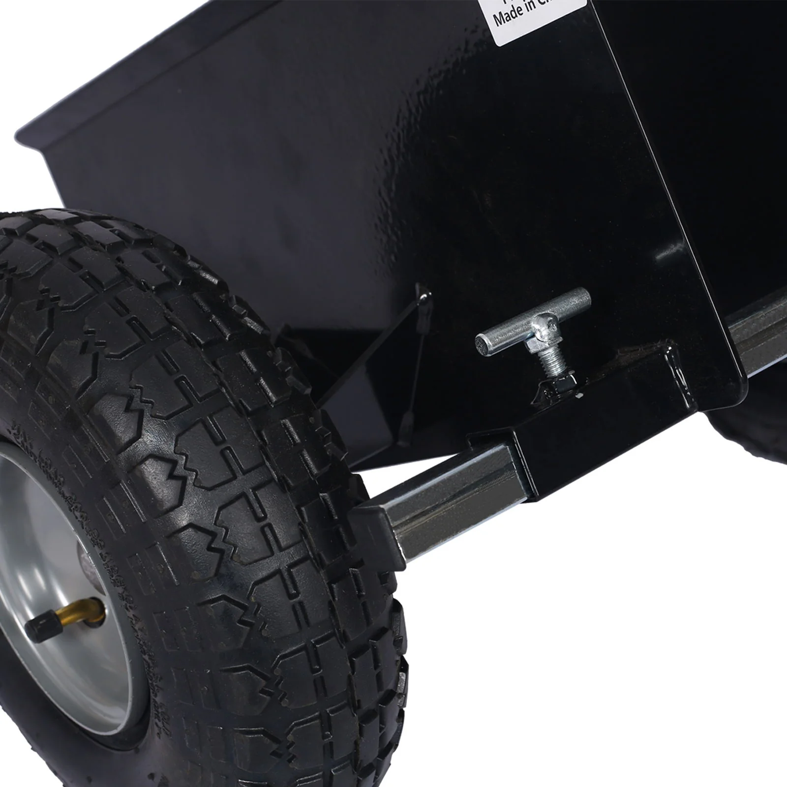 Heavy Duty 600Lb Panel Dolly With 10In. Pneumatic Wheels Alloy Steel - Black - Image 4