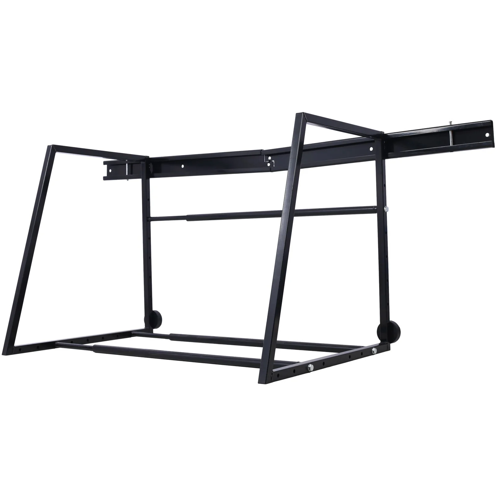 Heavy Duty Adjustable Garage Wall Multi-Tire Rack Storage - Black - Image 4