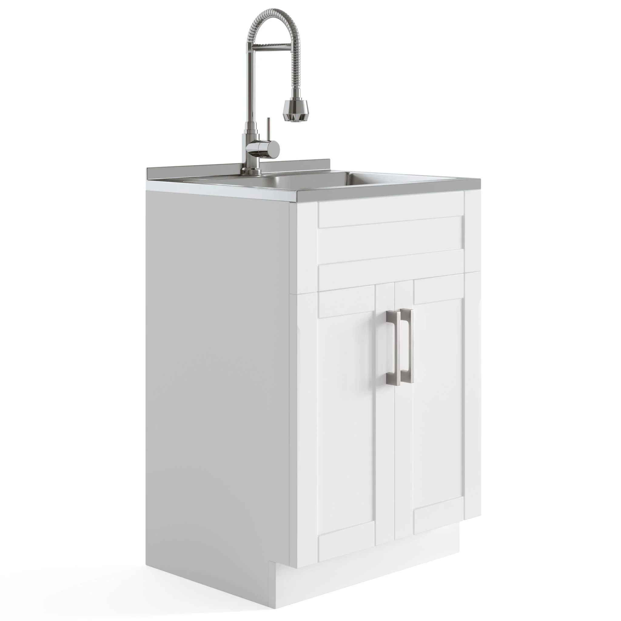 Hennessy - Deluxe Laundry Cabinet With Faucet And Stainless Steel Sink - Image 2