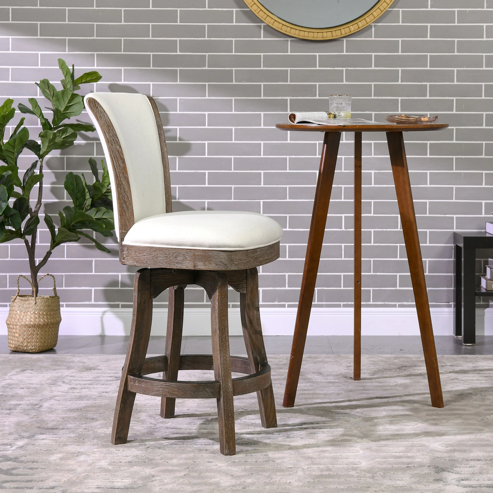 Henry - Armless Swivel Counter Height Bar Stool - Image 4