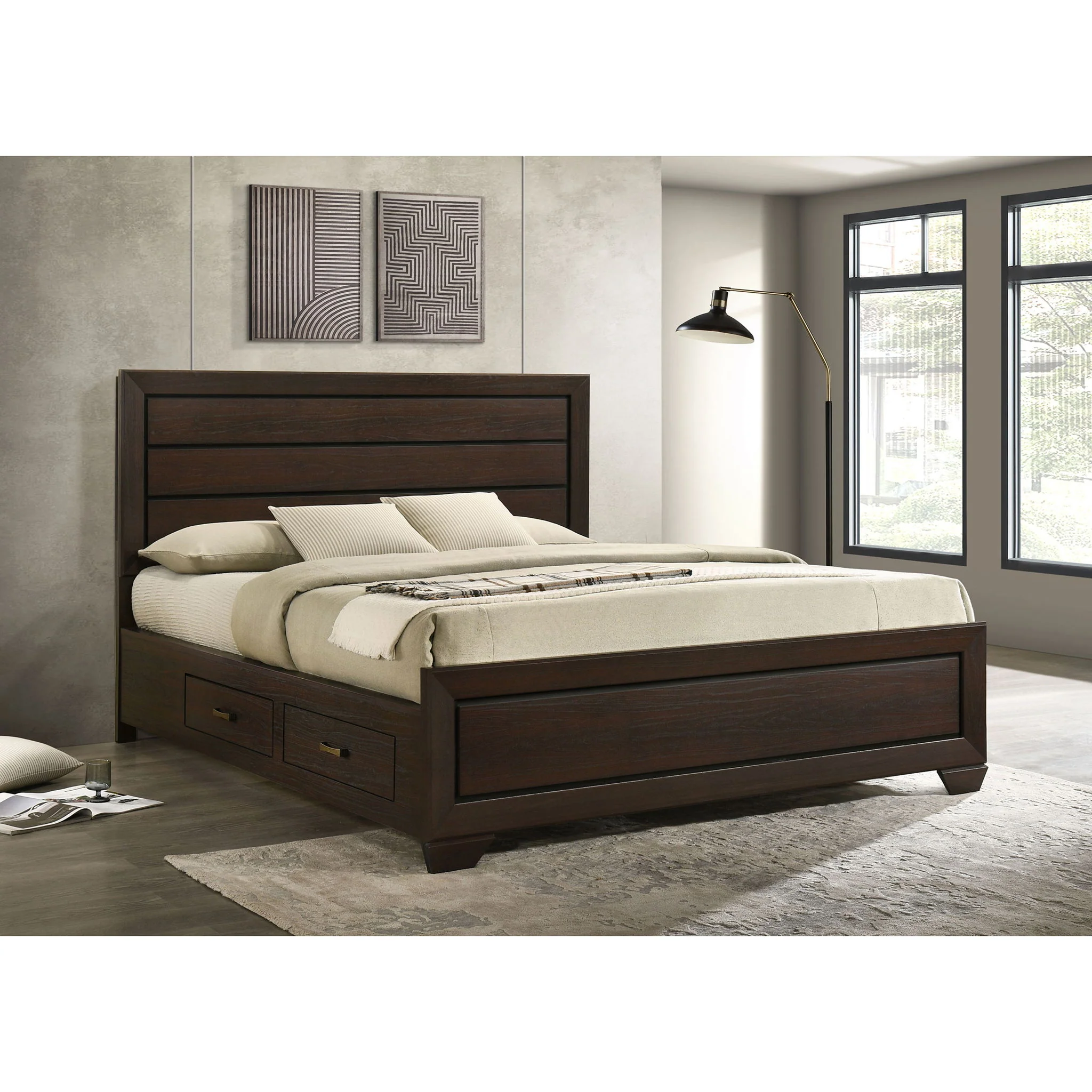 Holmgren - Panel Bed With Side Drawers - Image 3