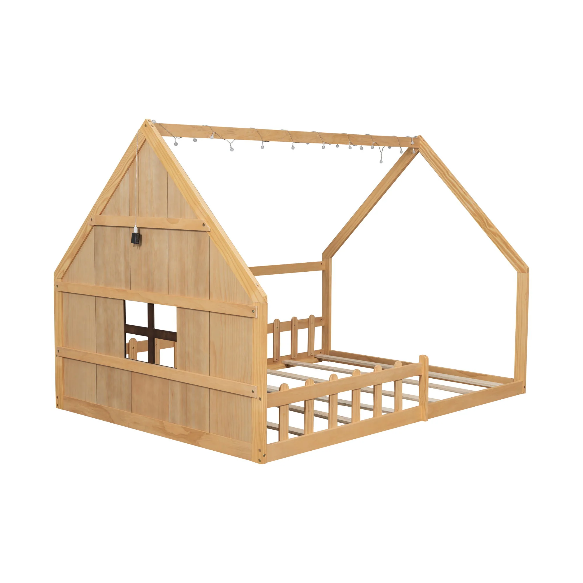 House Bed With Window And Fence - Image 2