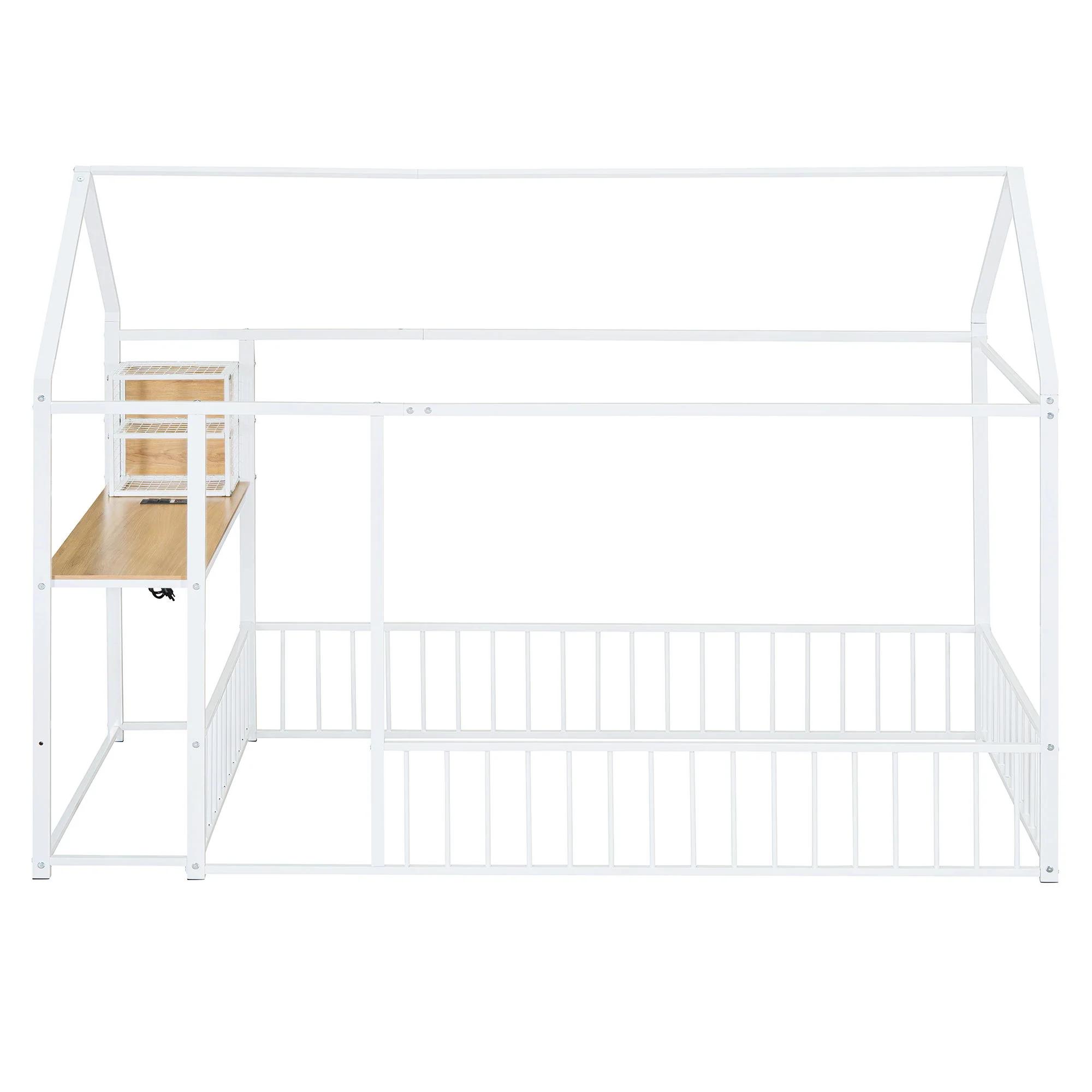 House Frame With Desk, Shelves, Power Outlets And USB Ports - Image 10