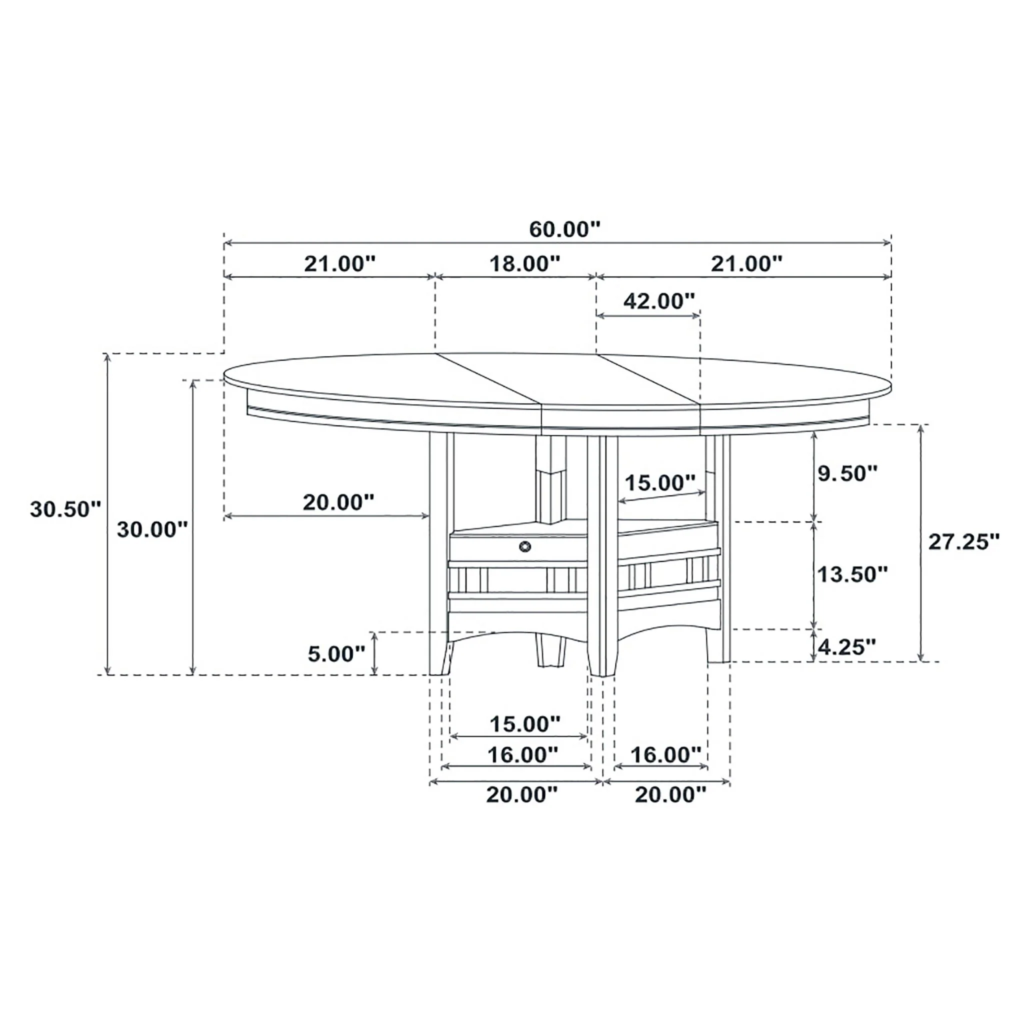 Illkirch - Oval Extension Leaf Dining Table With Expandable Surface - Espresso - Image 4